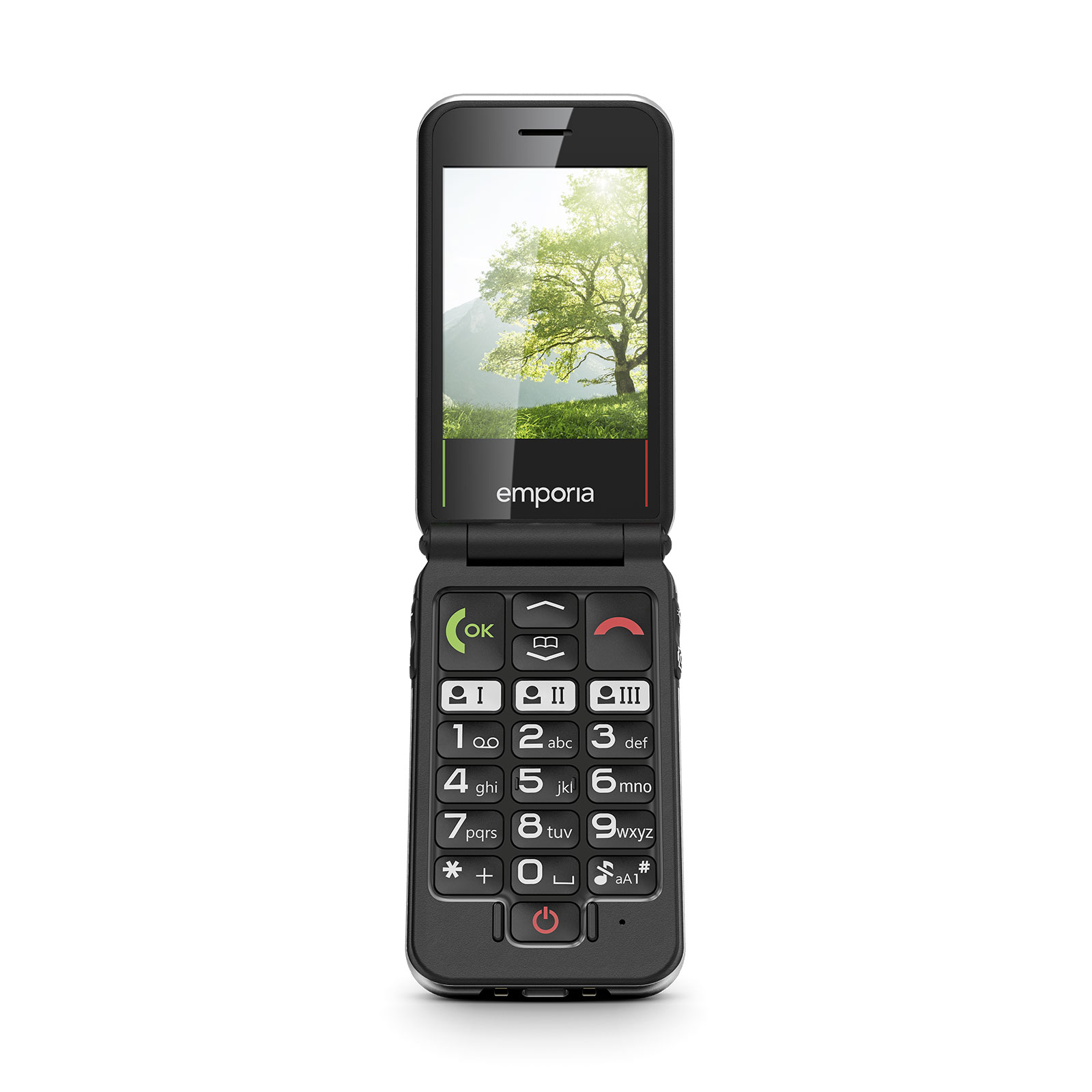 Emporia JOY 4G/LTE Black - Modell 2025 Handy (Seniorenhandy, Klapp)
