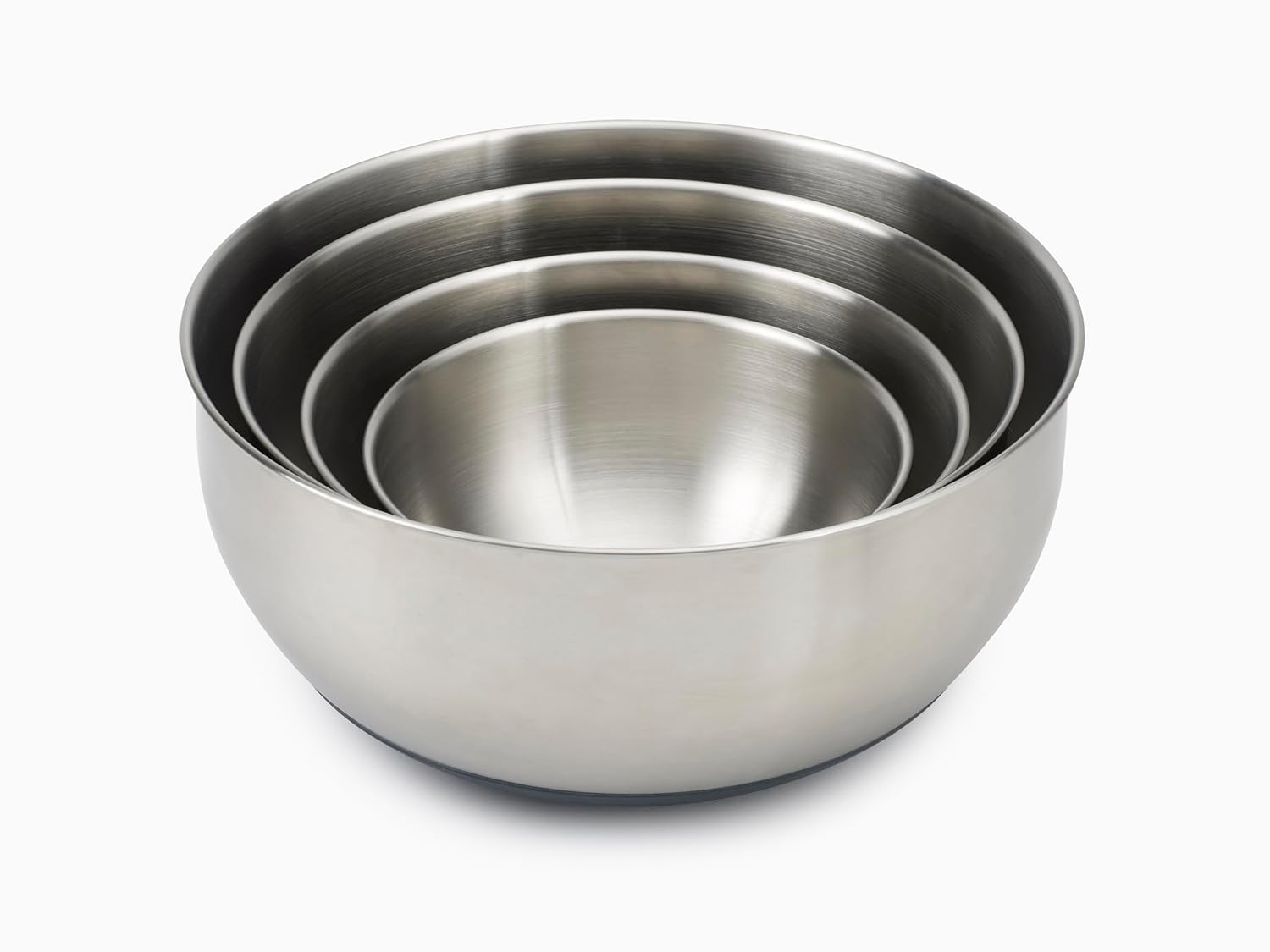 Joseph Joseph 4-tlg Edelstahlschüsseln-Set mit Deckeln Edelstahl Silber