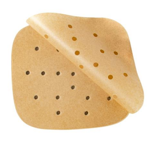 SCANPART Backpapier perforiert für Heißluftfritteusen 20x20 cm