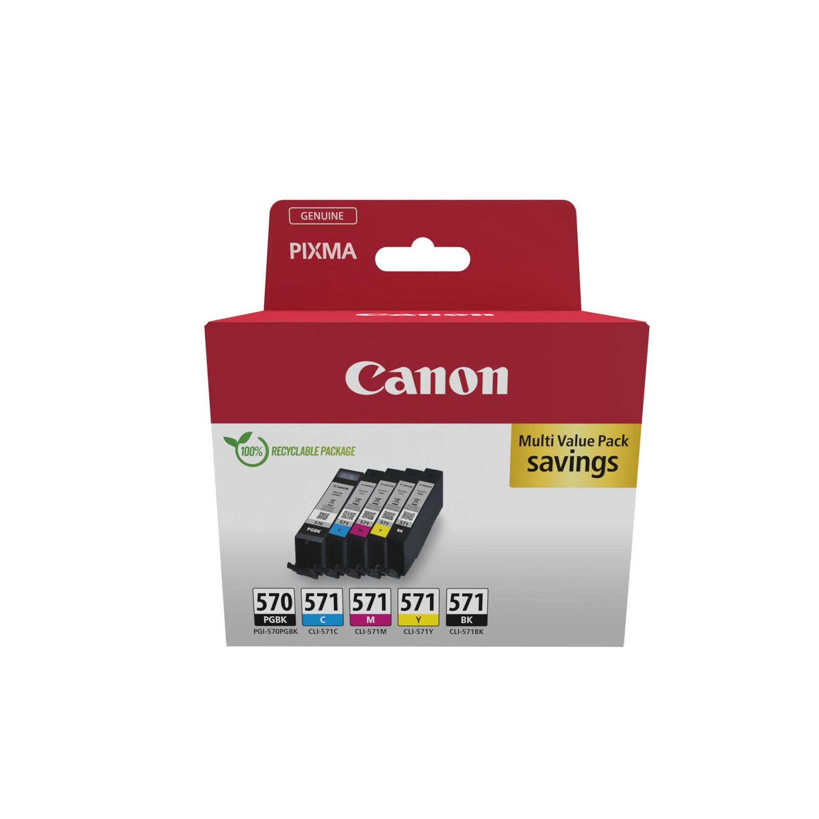 CANON PGI-570/CLI-571 PGBK/C/M/Y/BK Multipack Druckerpatronen