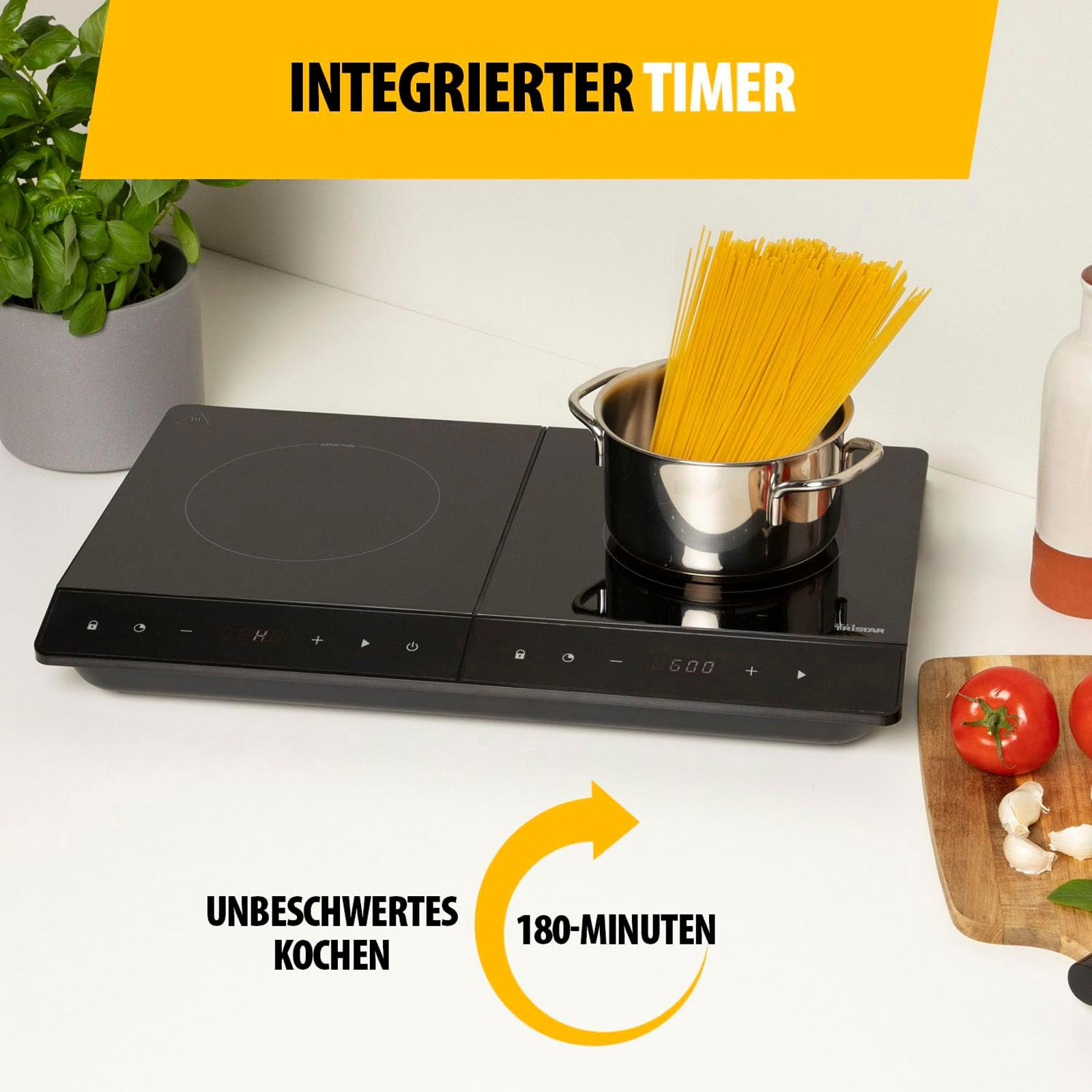 TRISTAR IK-6162 Induktions Doppelkochplatte