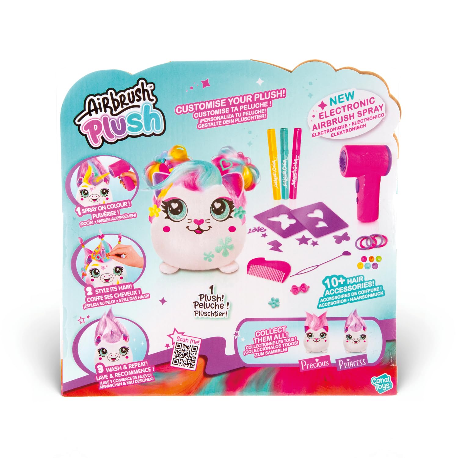Canal Toys - Airbrush Plush - Hair'iffic Kuscheltier zum Stylen & Dekorieren