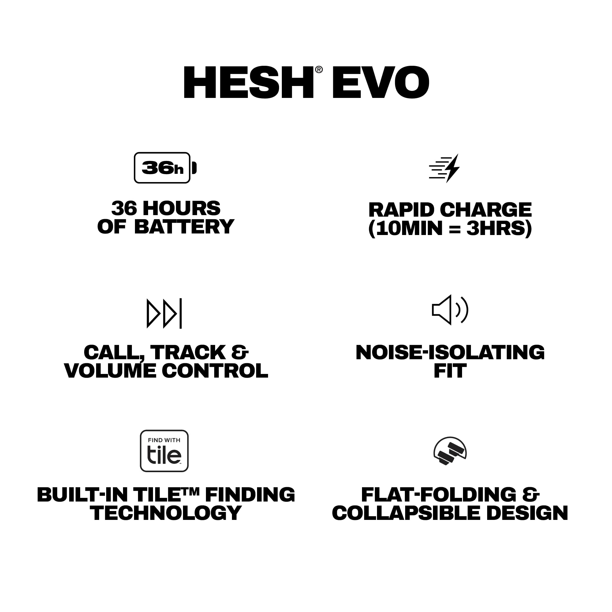 Skullcandy Hesh Evo schwarz Over-Ear Kopfhörer