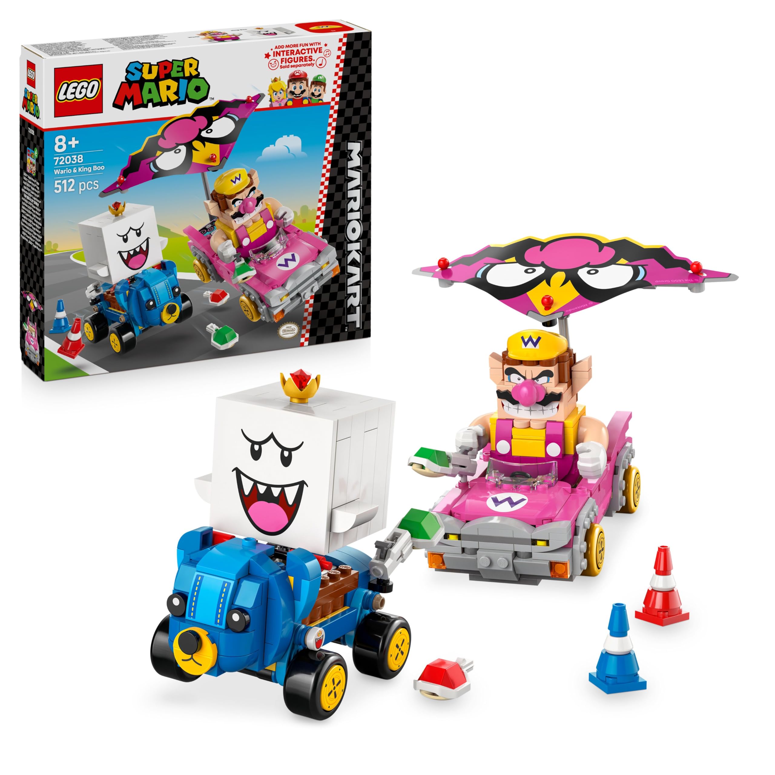 LEGO Super Mario: Mario Kart - Wario & König Buu Huu 72038
