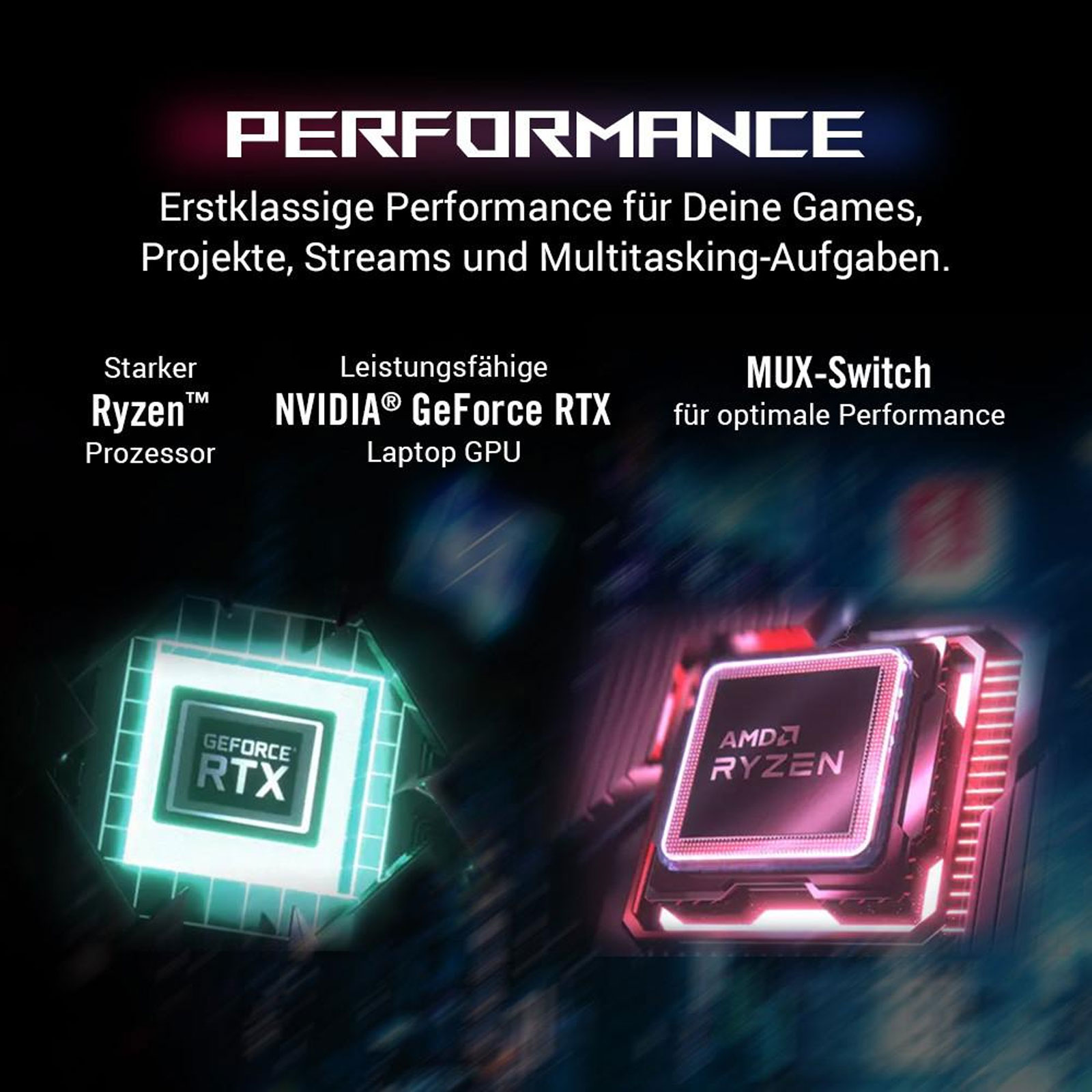 ASUS ROG Strix G17 G713PI-LL131W, 17,3" (43,9 cm), WQHD (2560 × 1440), AMD Ryzen™ 9 7940HX, NVIDIA®