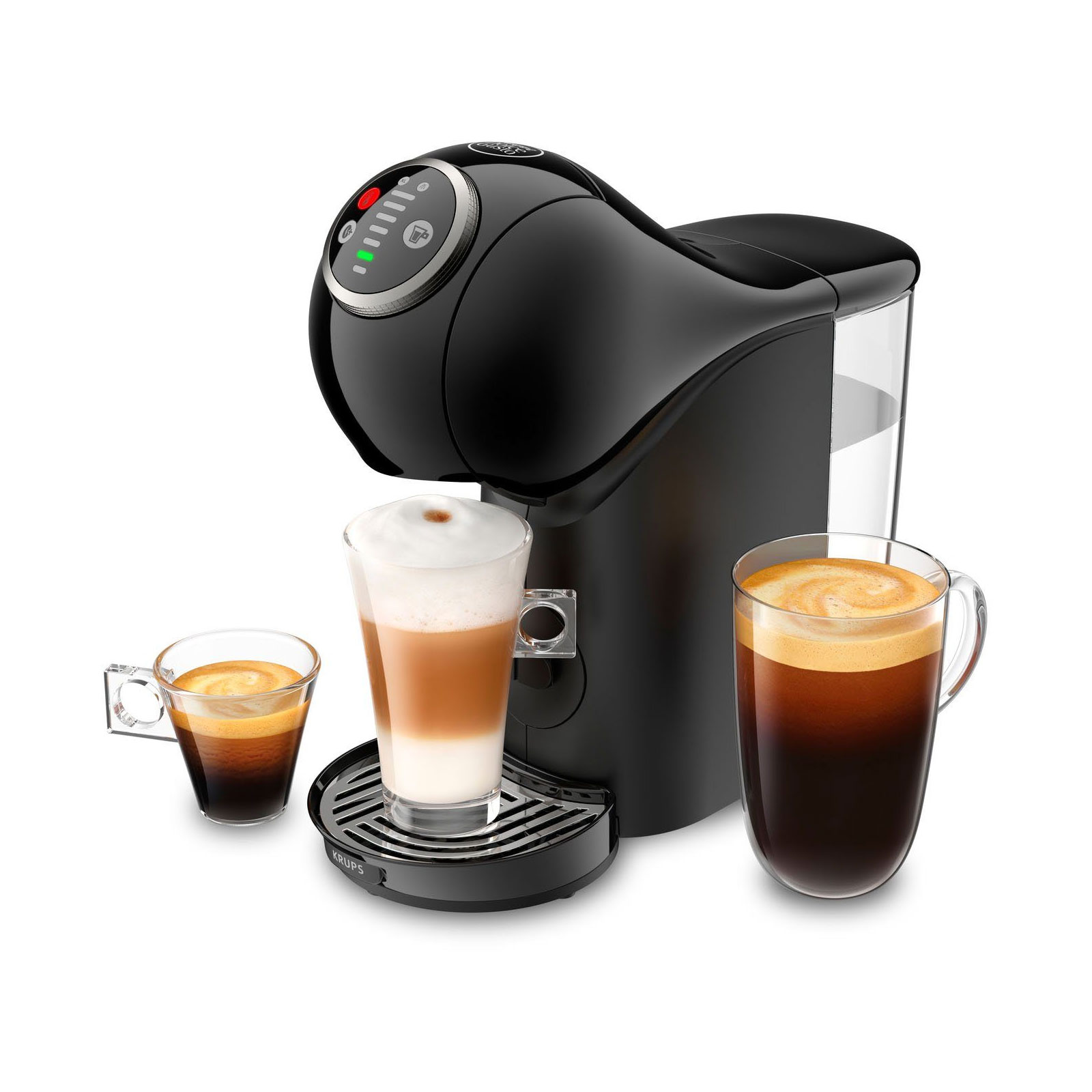 Krups KP3408 Dolce Gusto Kapselmaschine + Nestle Starbucks Caramel Macciato by Nescafe Dolce Gusto + Nescafe Dolce Gusto Flat White + Nescafe Dolce Gusto Dallmayr Crema d Oro