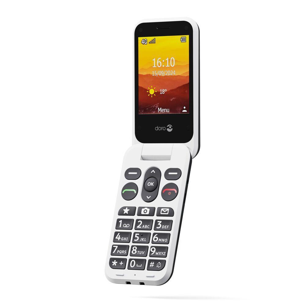 Doro Leva L20 schwarz-weiß Handy (Seniorenhandy, Klapp)