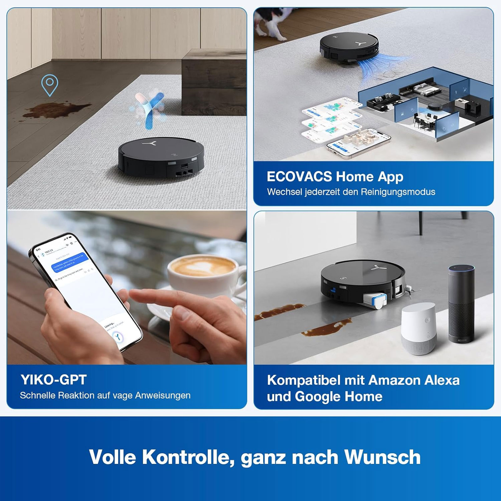 ECOVACS DEEBOT X8 OMNI BLACK EU Saugroboter ECOVACS DEEBOT X8 OMNI BLACK EU Saugroboter