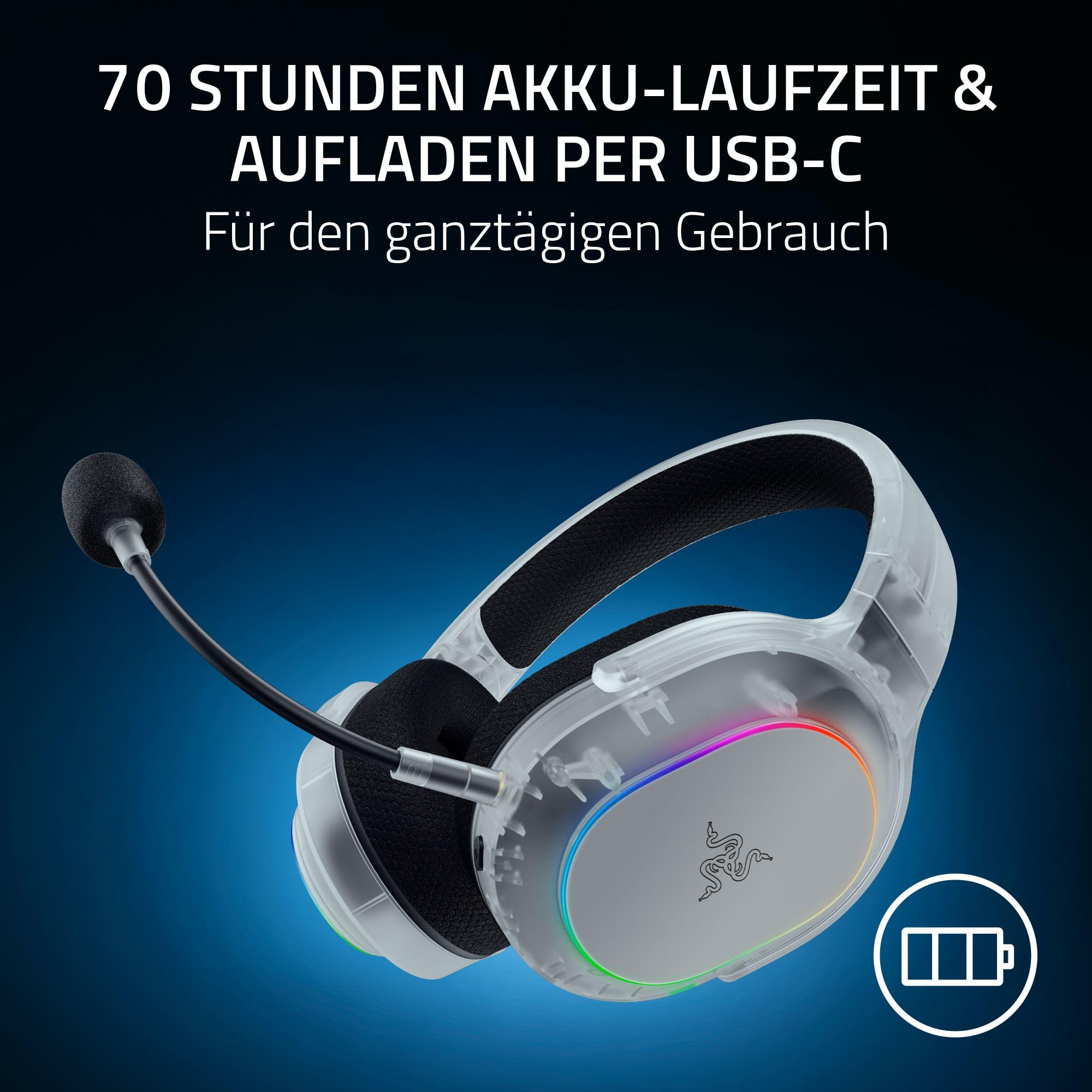 Razer Barracuda X Chroma Phantom White - Kabelloses Gaming-Headset