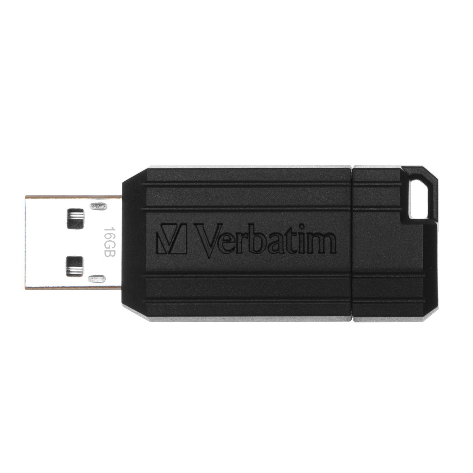 VERBATIM PinStripe USB 2.0 16 GB schwarz USB-Stick