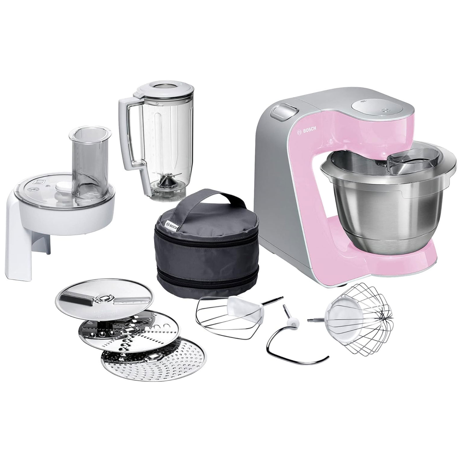 Bosch MUM58K20  Universal-Küchenmaschine CreationLine gentle pink / silber