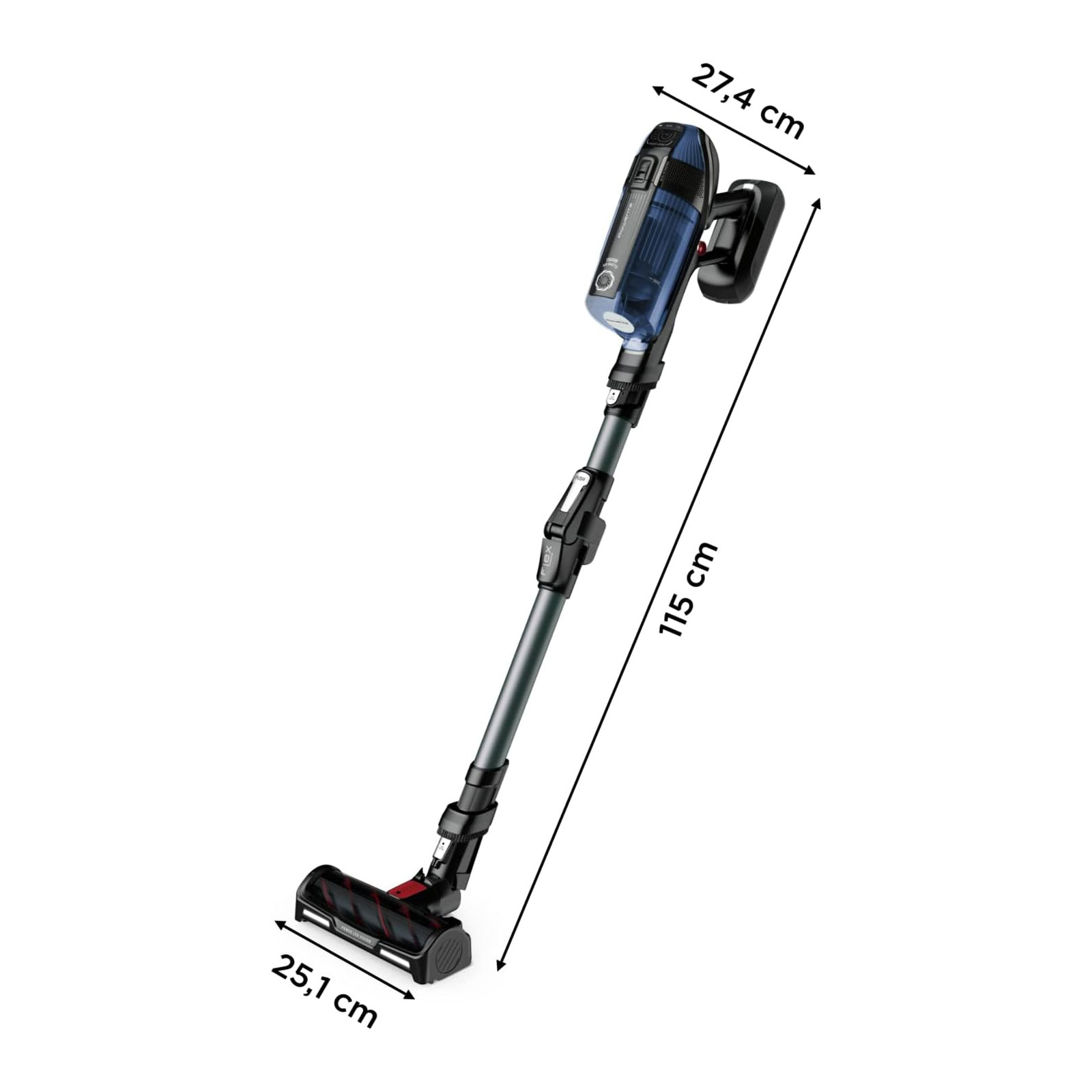 Rowenta RH98C8 X-Force Flex 12.60 Aqua, Akku-Stabstaubsauger
