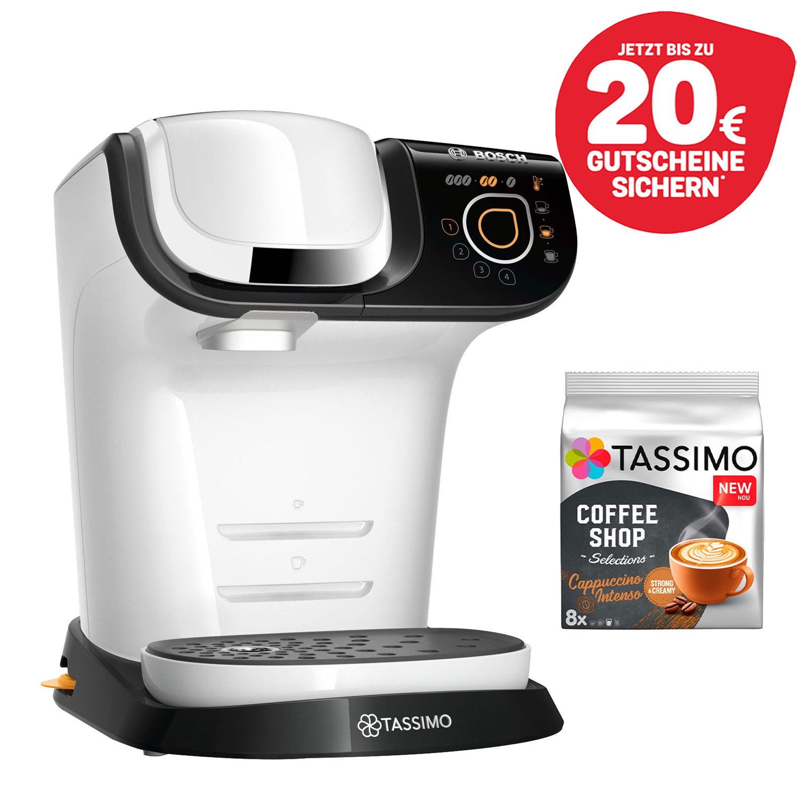 Bosch Tassimo Kapselmaschine inkl. 1x Cappuccino Intenso