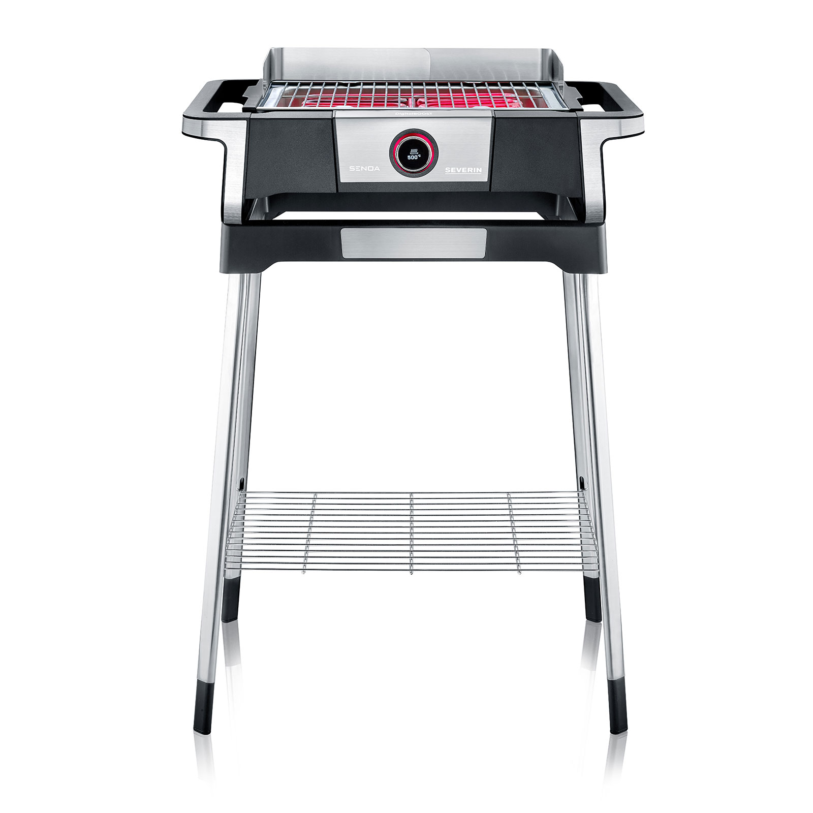 Severin PG 8118 Senoa DigitalBoost S Standgrill schwarz / silber