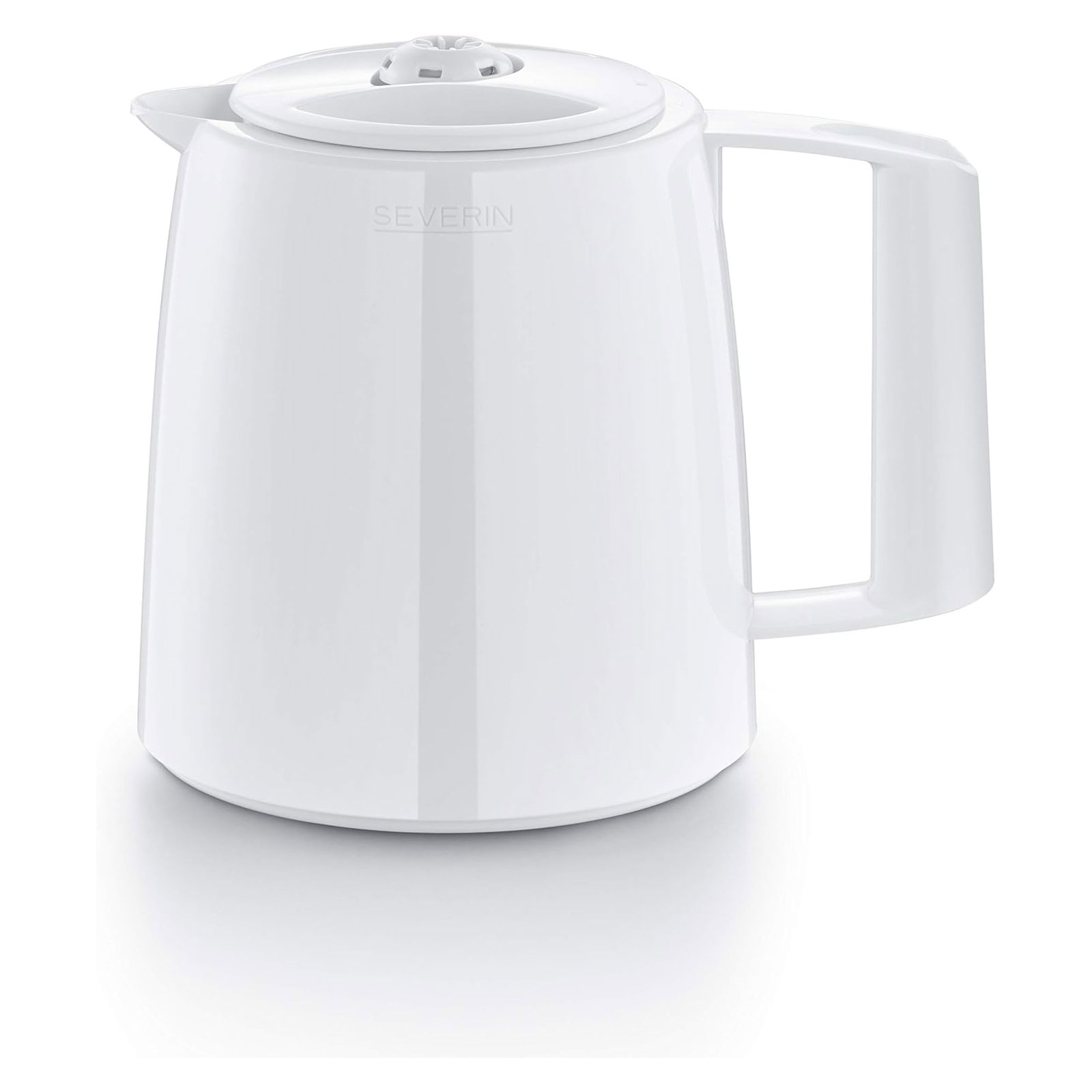 SEVERIN TK 5580 Thermoskanne (weiß, 1 l Kapazität, Kunststoff, Durchbrühdeckel)