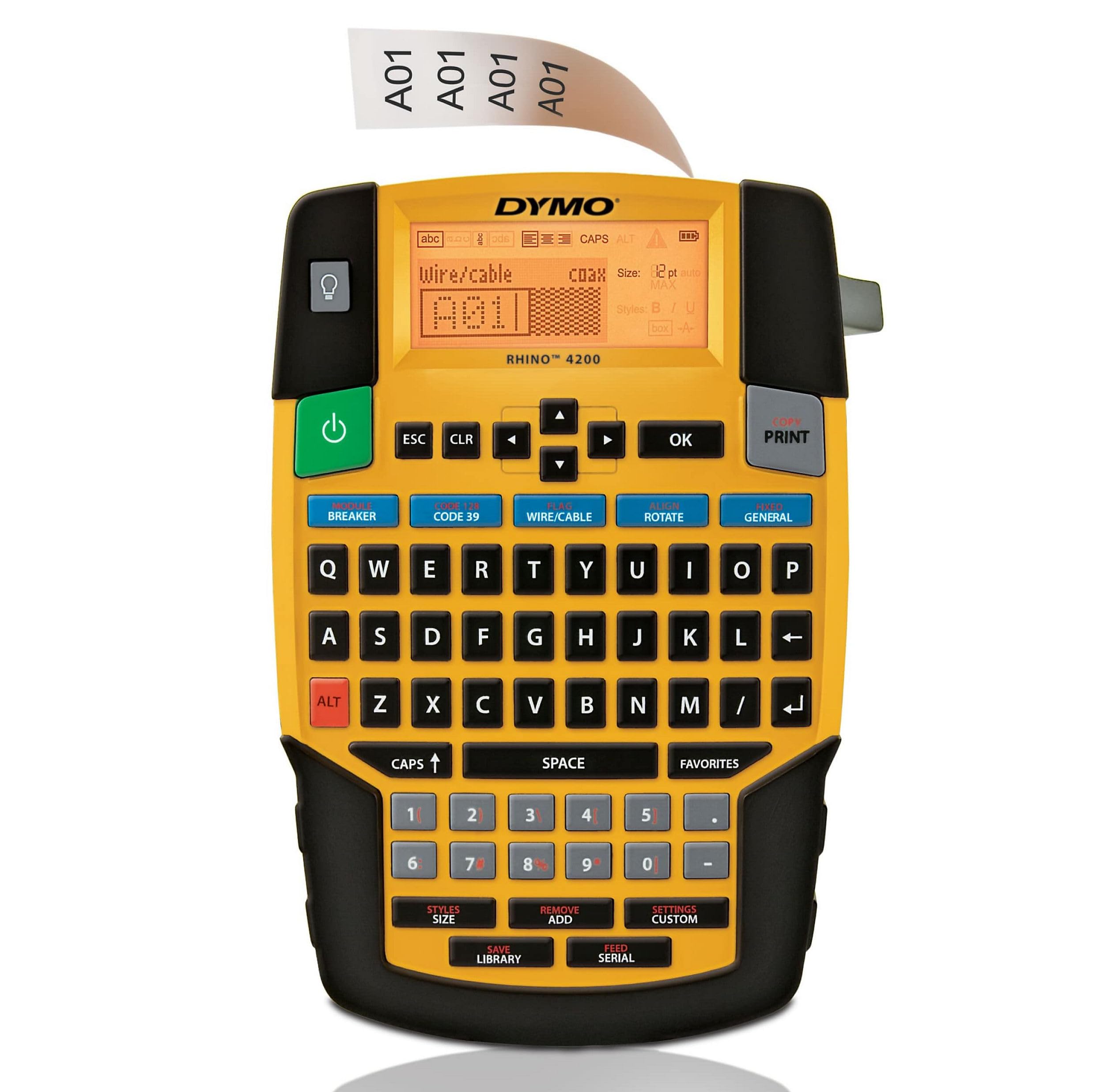 Dymo Rhino 4200 6/9/12/19mm Rhino-Bänder Qwerty EU Etikettendrucker