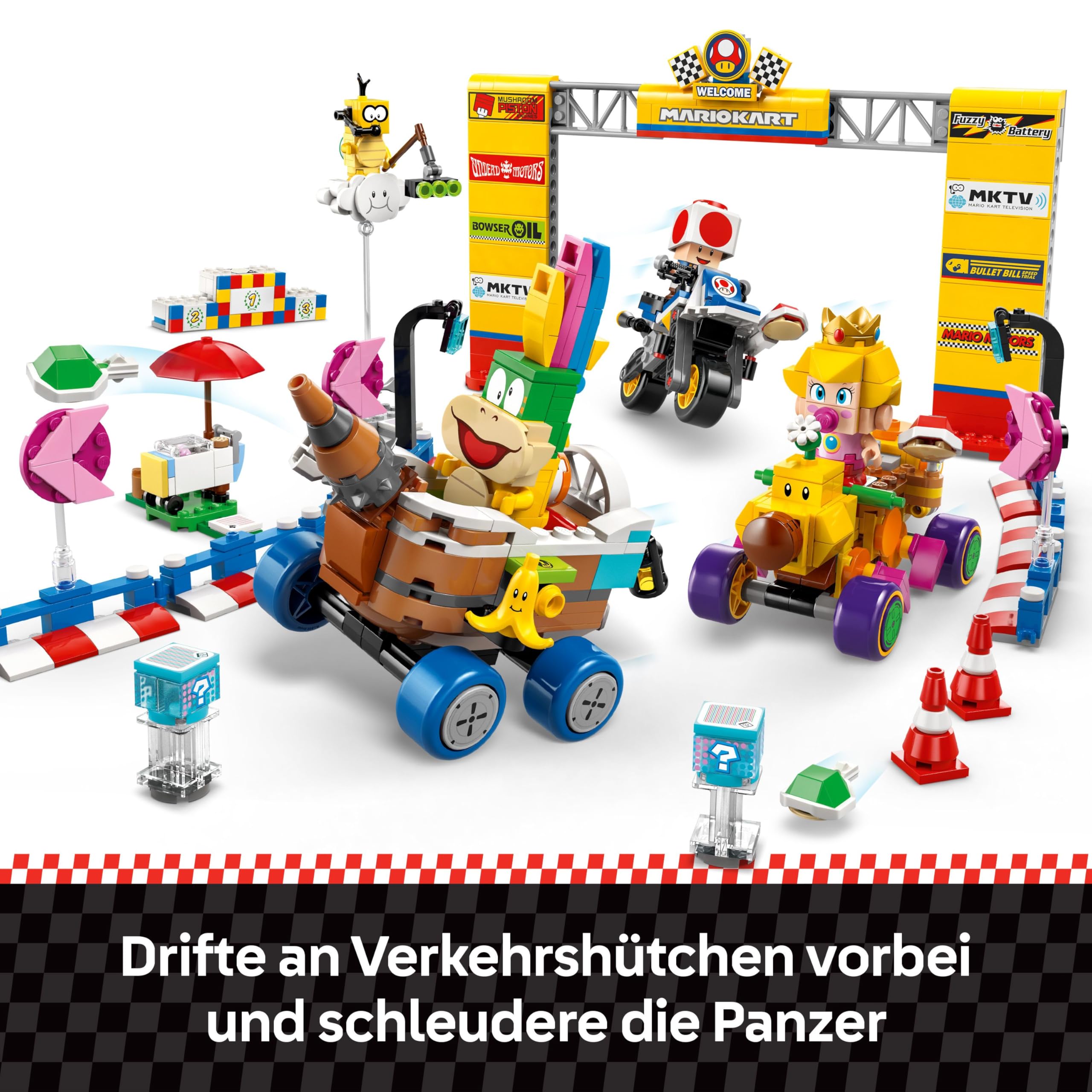 LEGO Super Mario: Mario Kart – Baby Peach & Grand Prix-Set, Nintendo Figuren