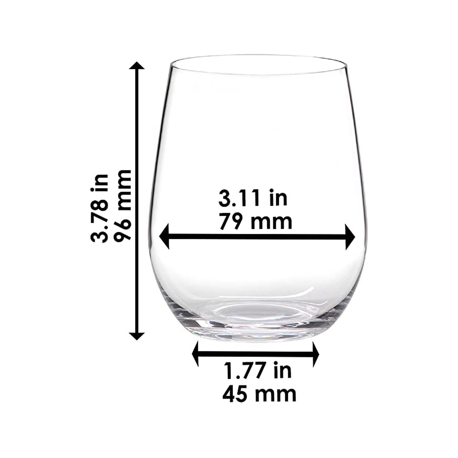 Riedel O Weinglas Viognier/Chardonnay, transparent, 4 Stück