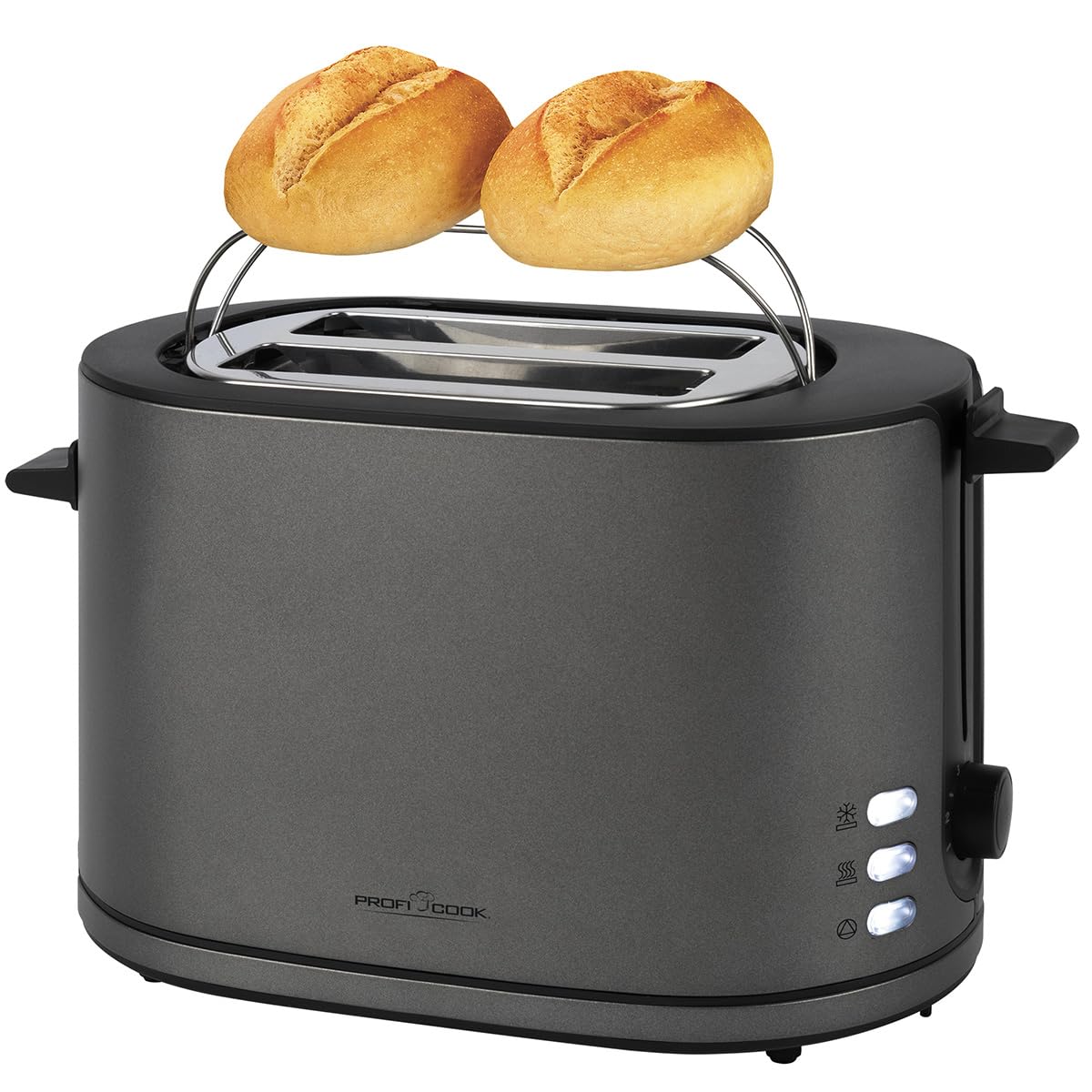 ProfiCook® Toaster 2 Scheiben mit Brötchenaufsatz