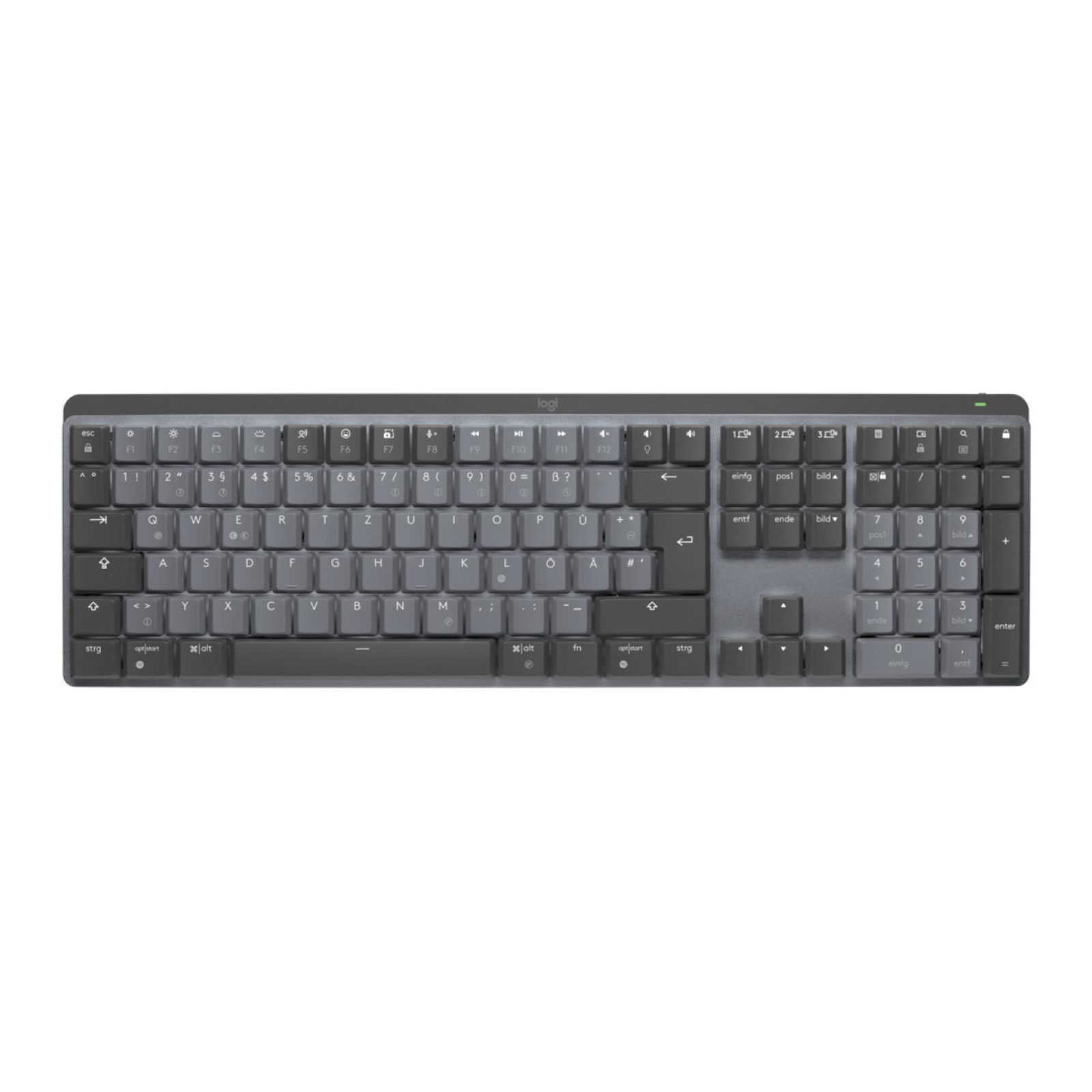 Logitech MX Mechanical Linear RF Wireless + Bluetooth Tastatur grau