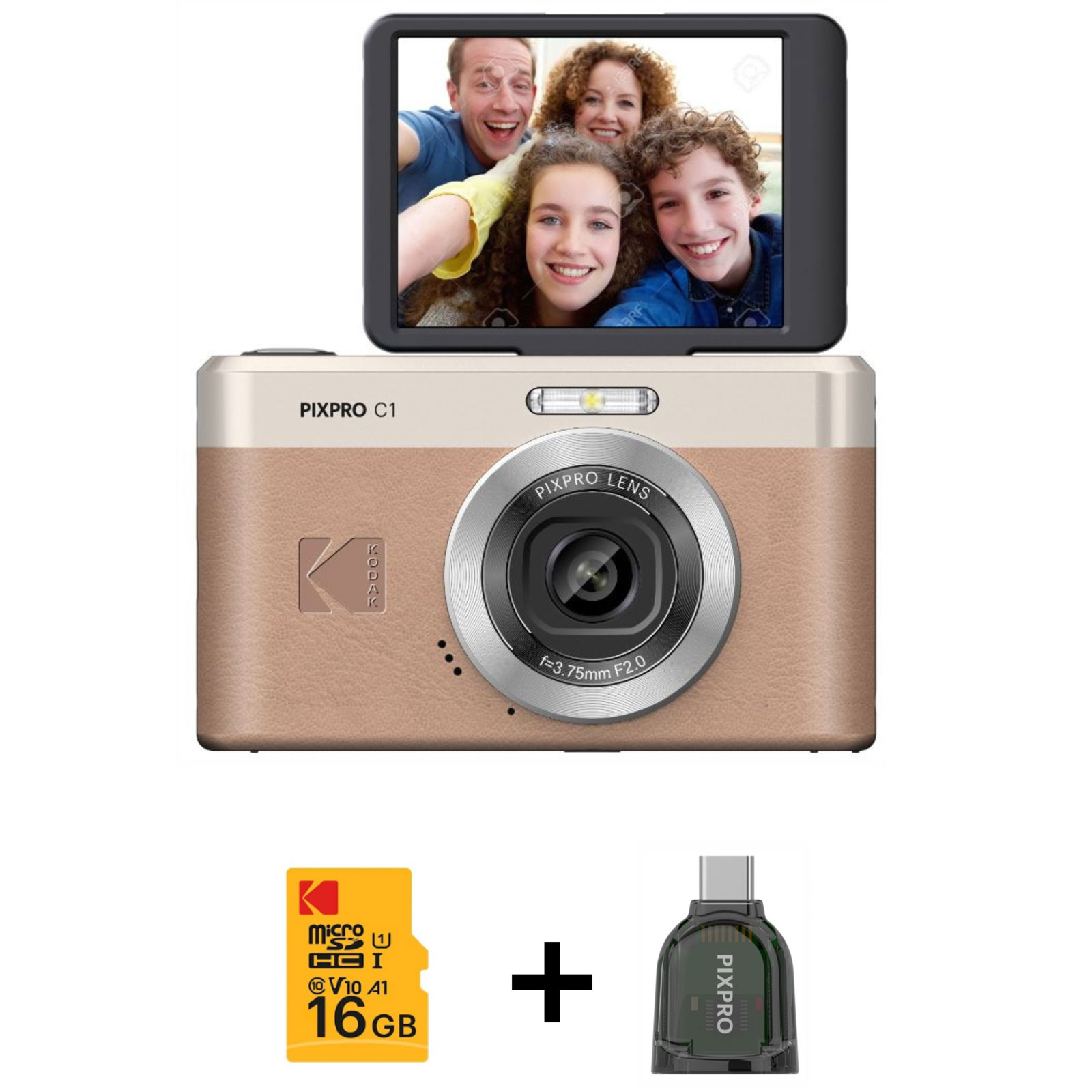 Kodak Pixpro C1 schwarz Kit