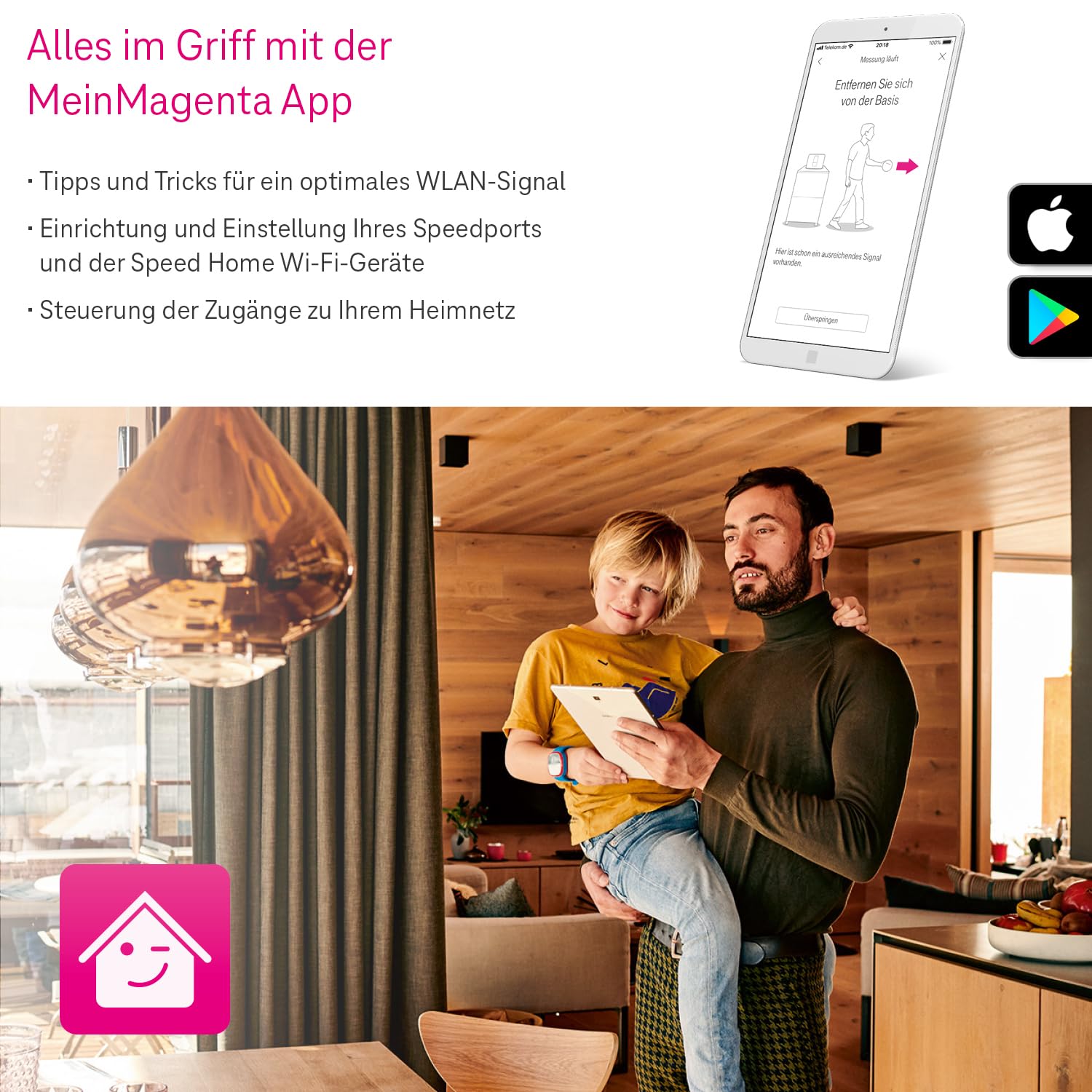Telekom Speedport 7 Repeater I Wi-Fi 7 fähiger WLAN-Verstärker für Speedport 7