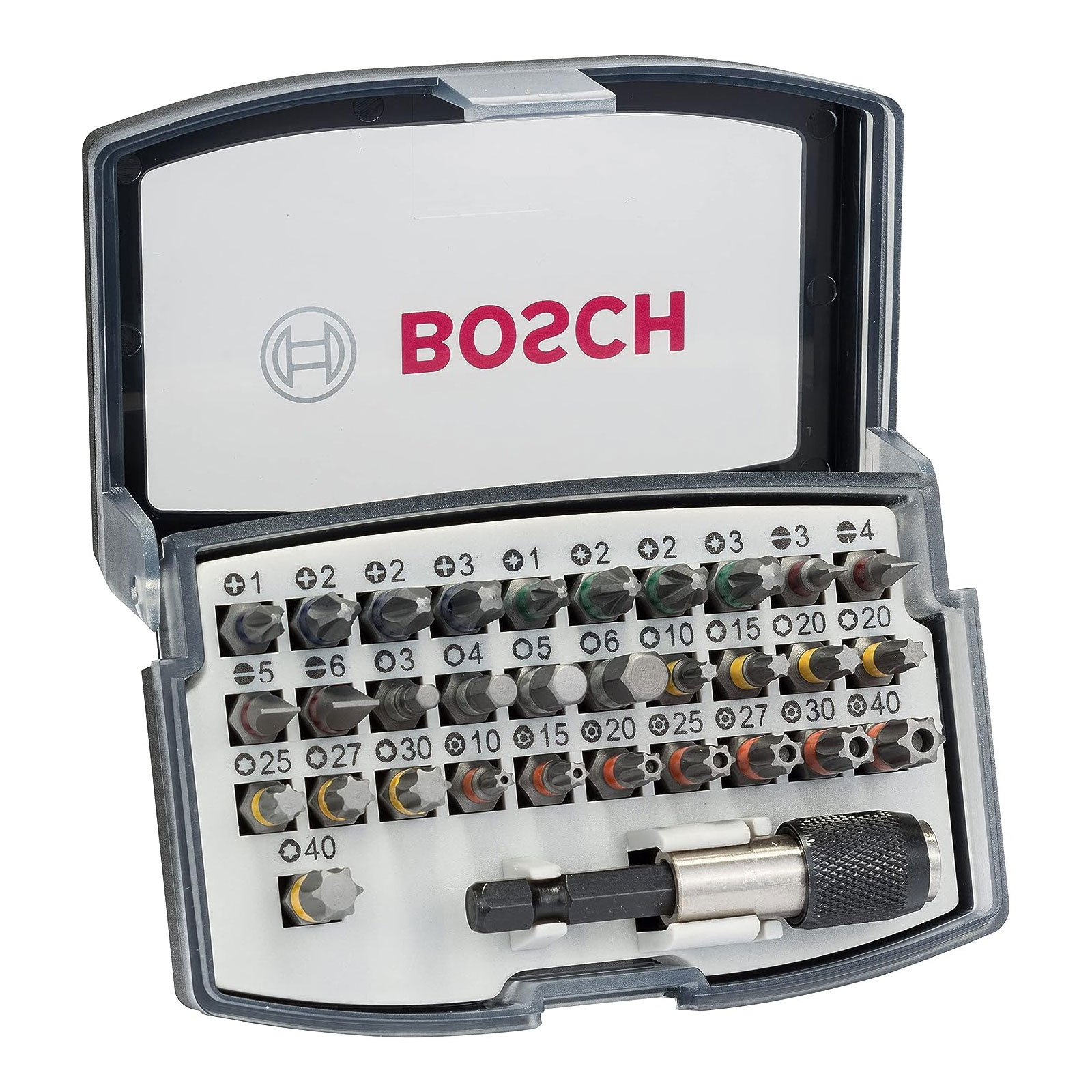 Bosch Robust-Bohrer Set, 5-teilig, mit I-Rack, Bohrer- & Bit-Satz