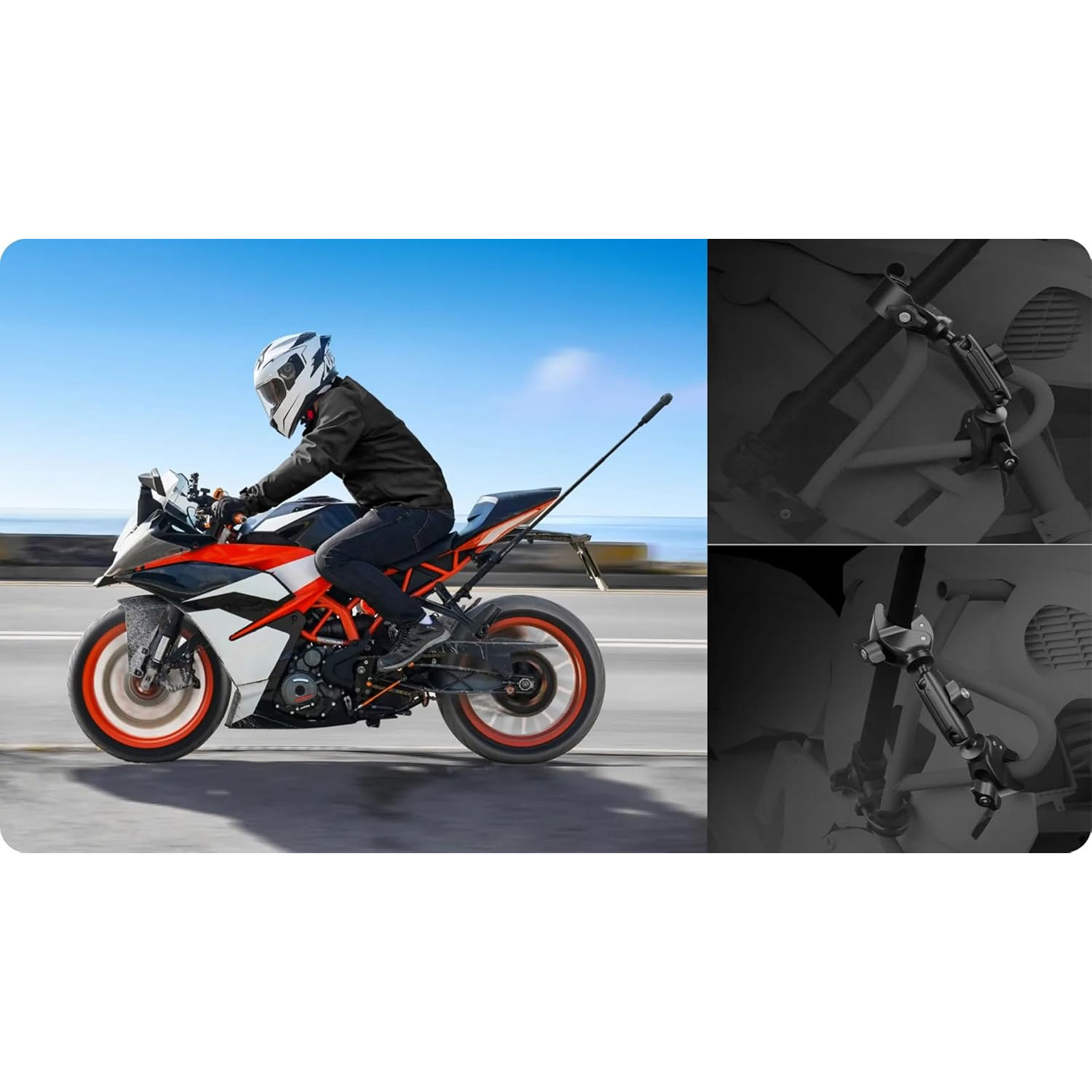 Insta360 Motorrad Selfie-Stick-Stützklemme