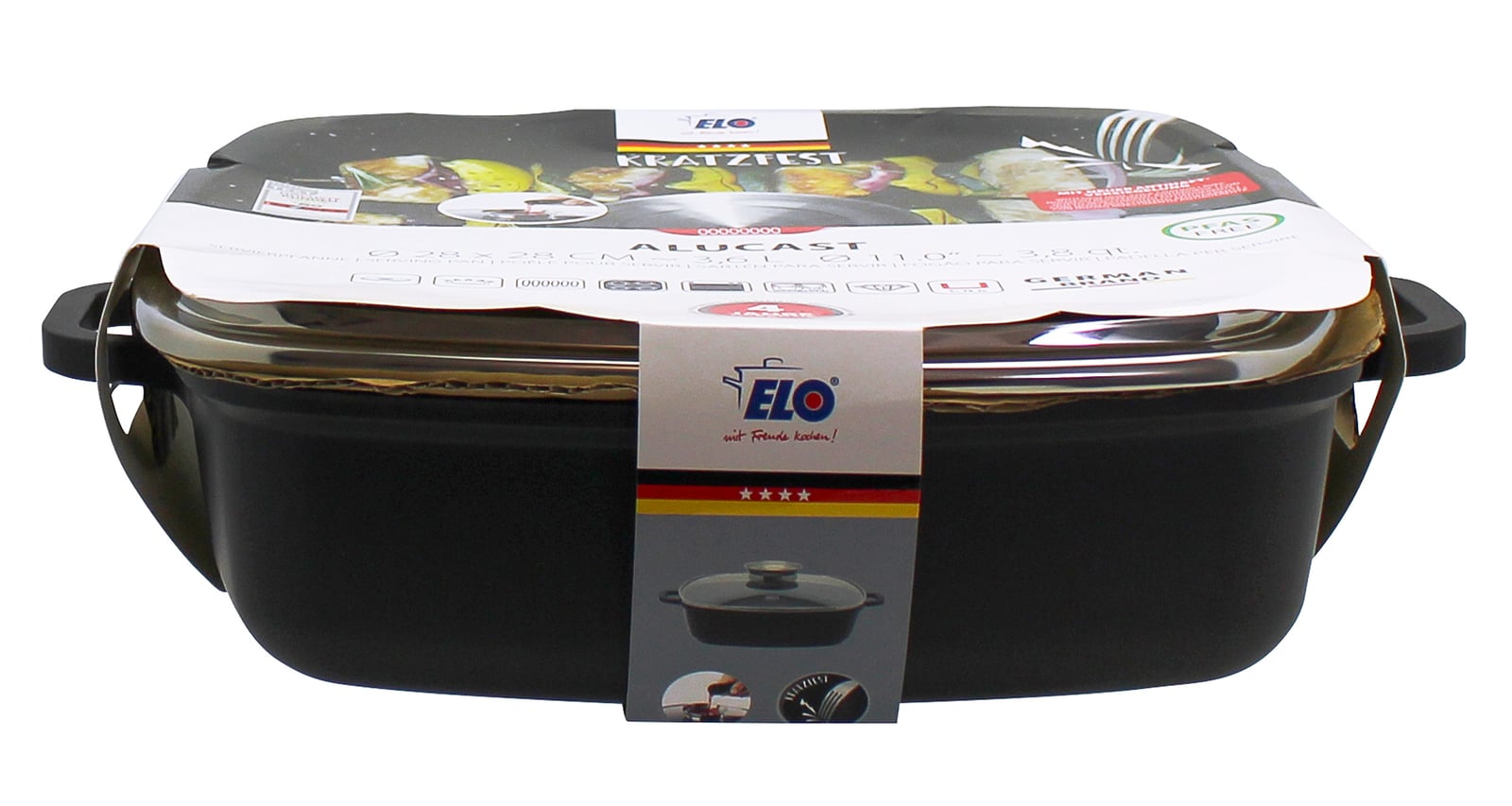 ELO Alucast Servierpfanne rund m. D. 28 x 28 cm ELODUR Select