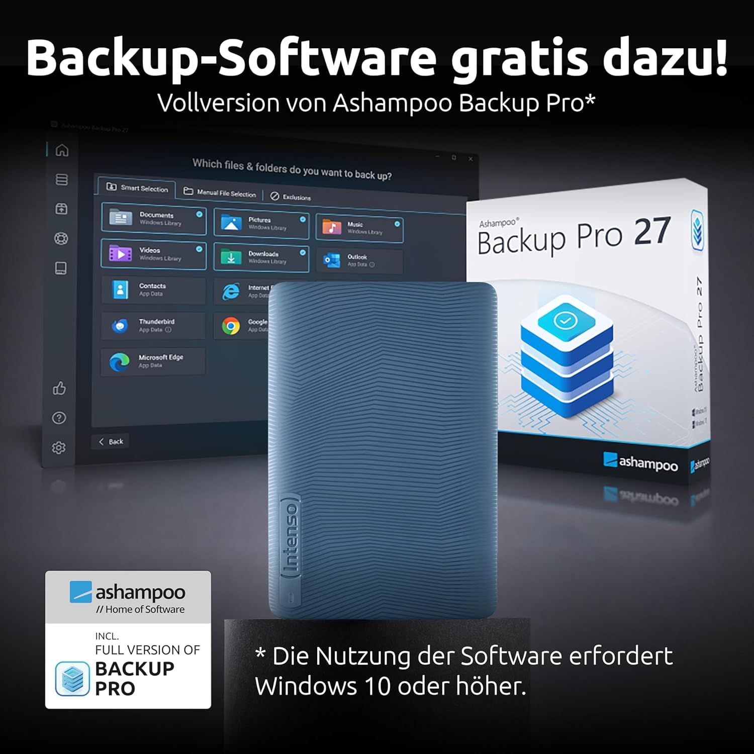 Intenso Memory Safe 2 TB Tragbare Externe Festplatte