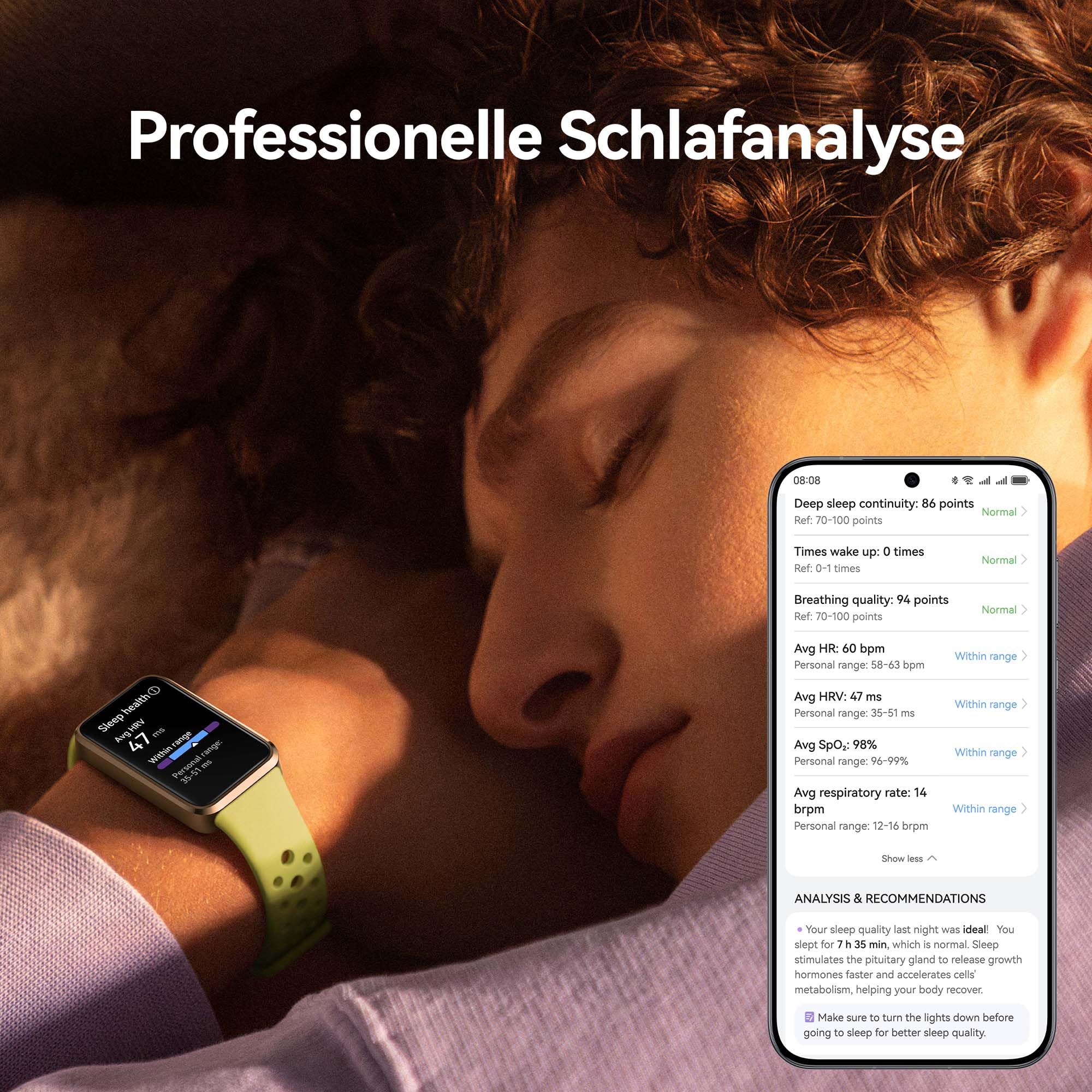 HUAWEI Band 10, Schlankes Gehäuse aus Aluminiumlegierung, Tragekomfortarmband