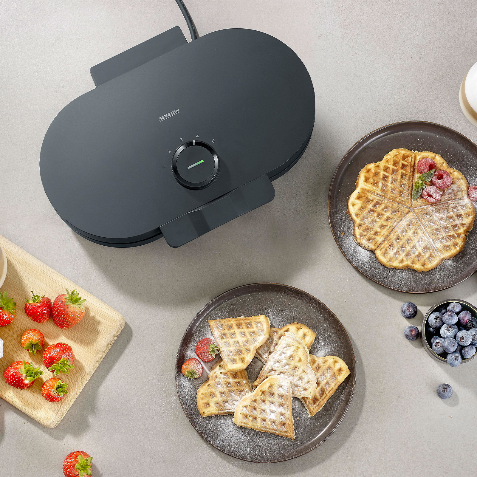 SEVERIN WA 2118 Black Line Duo Waffeleisen