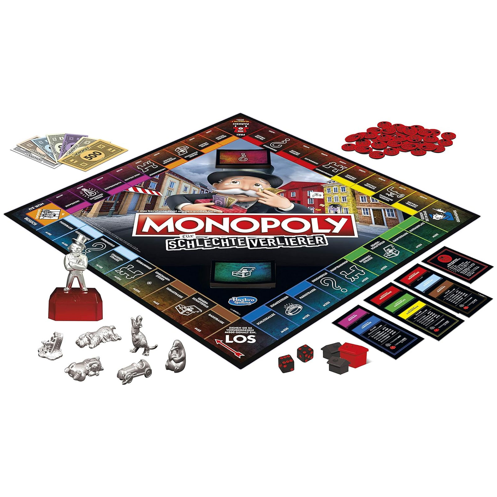 MONOPOLY für schlechte Verlierer Brettspiel (ab 8 Jahre, 2-6 Spieler)