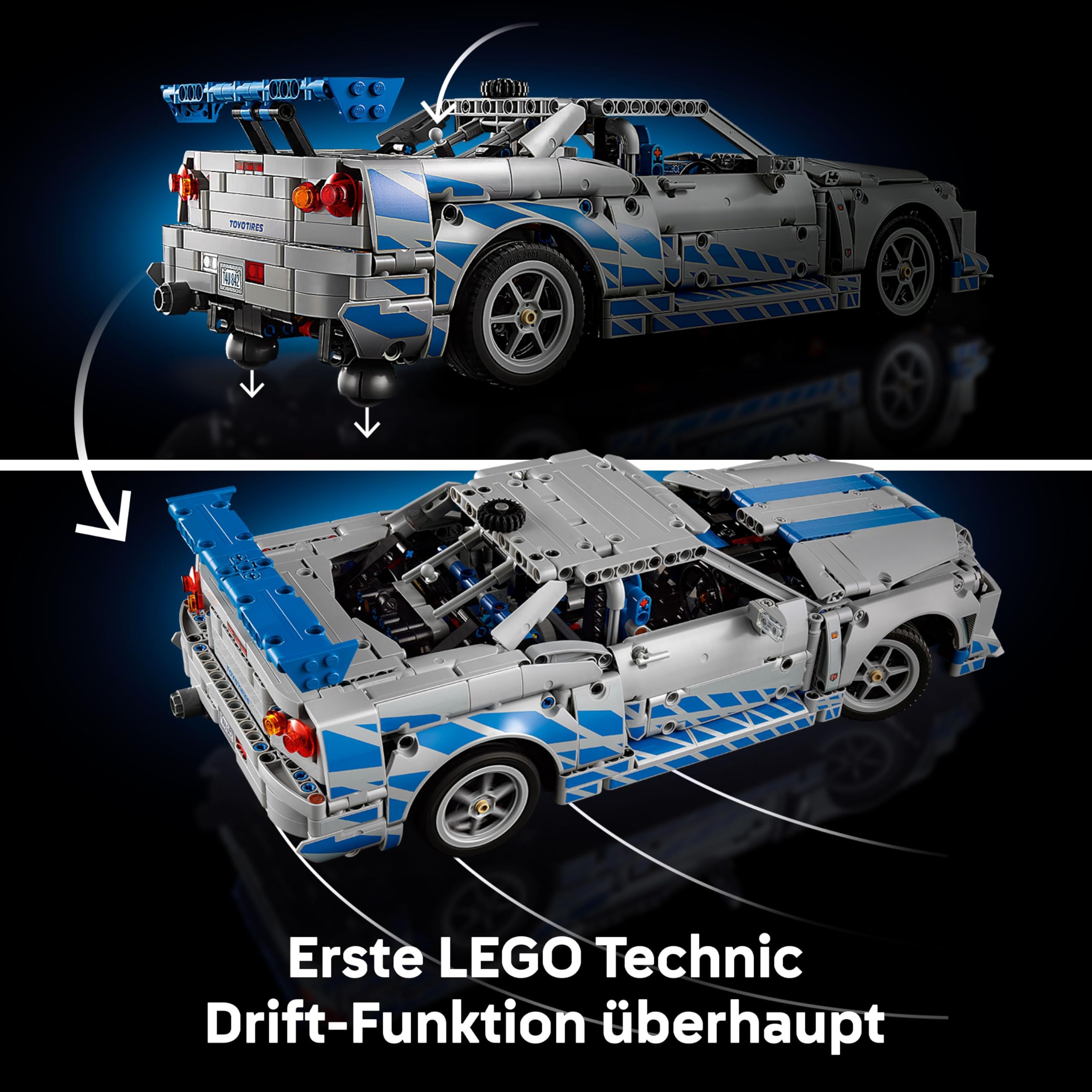 LEGO Technic 2 Fast 2 Furious Nissan Skyline GT-R R34 Automodell-Bauset 42210