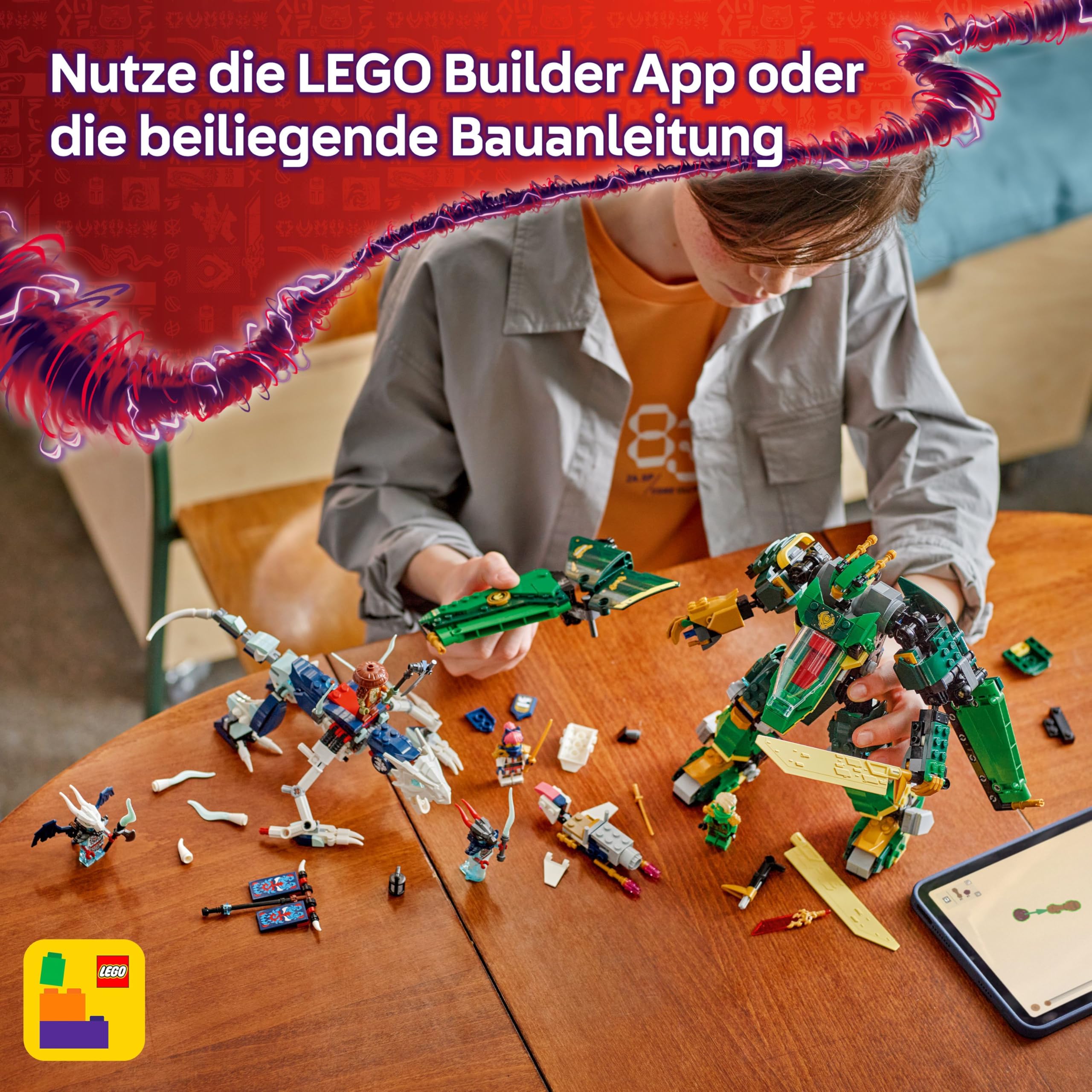 LEGO NINJAGO 2in1 Lloyds Jet-Mech - Spielzeug mit 5 Minifiguren 71845