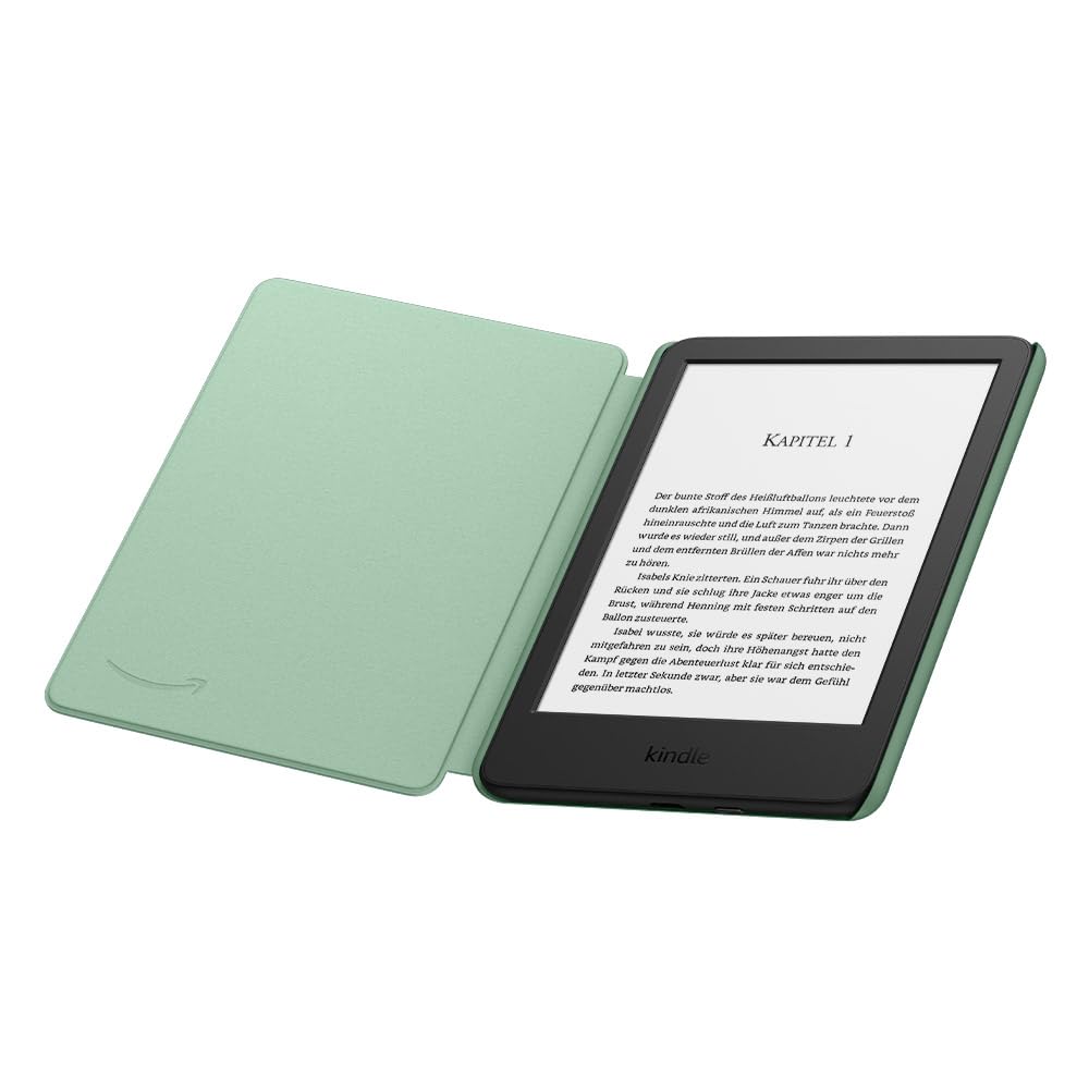 Amazon Kindle-Hülle Dünn und leicht Faltbare Schutzhülle - Stoff Matchagrün