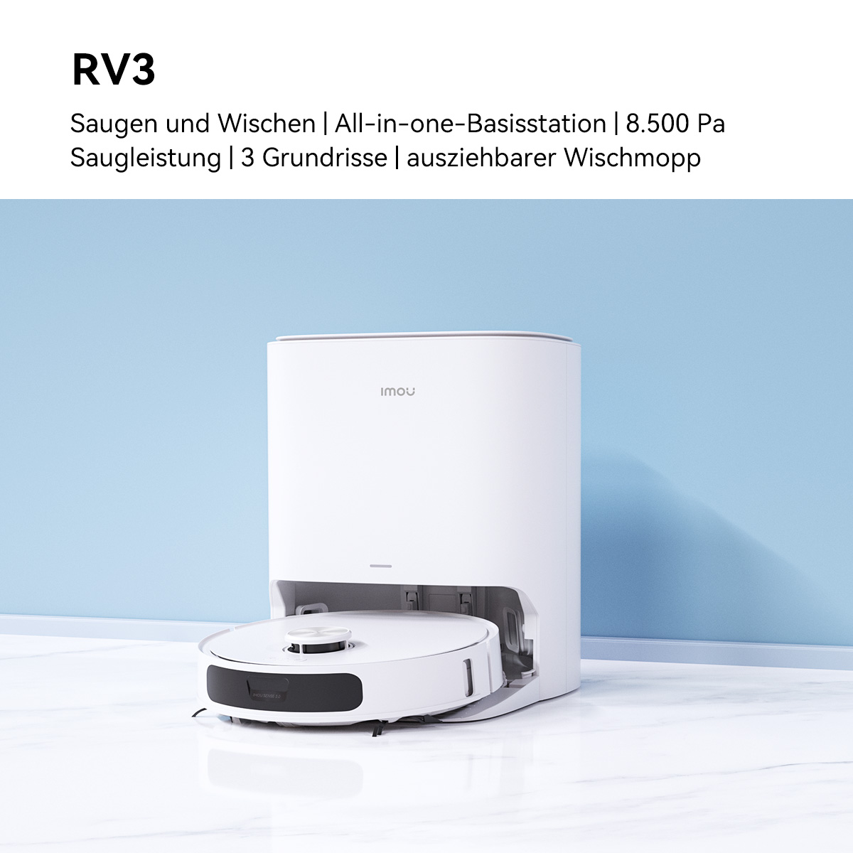 Imou RV3 Saug-und Wischroboter Weiß