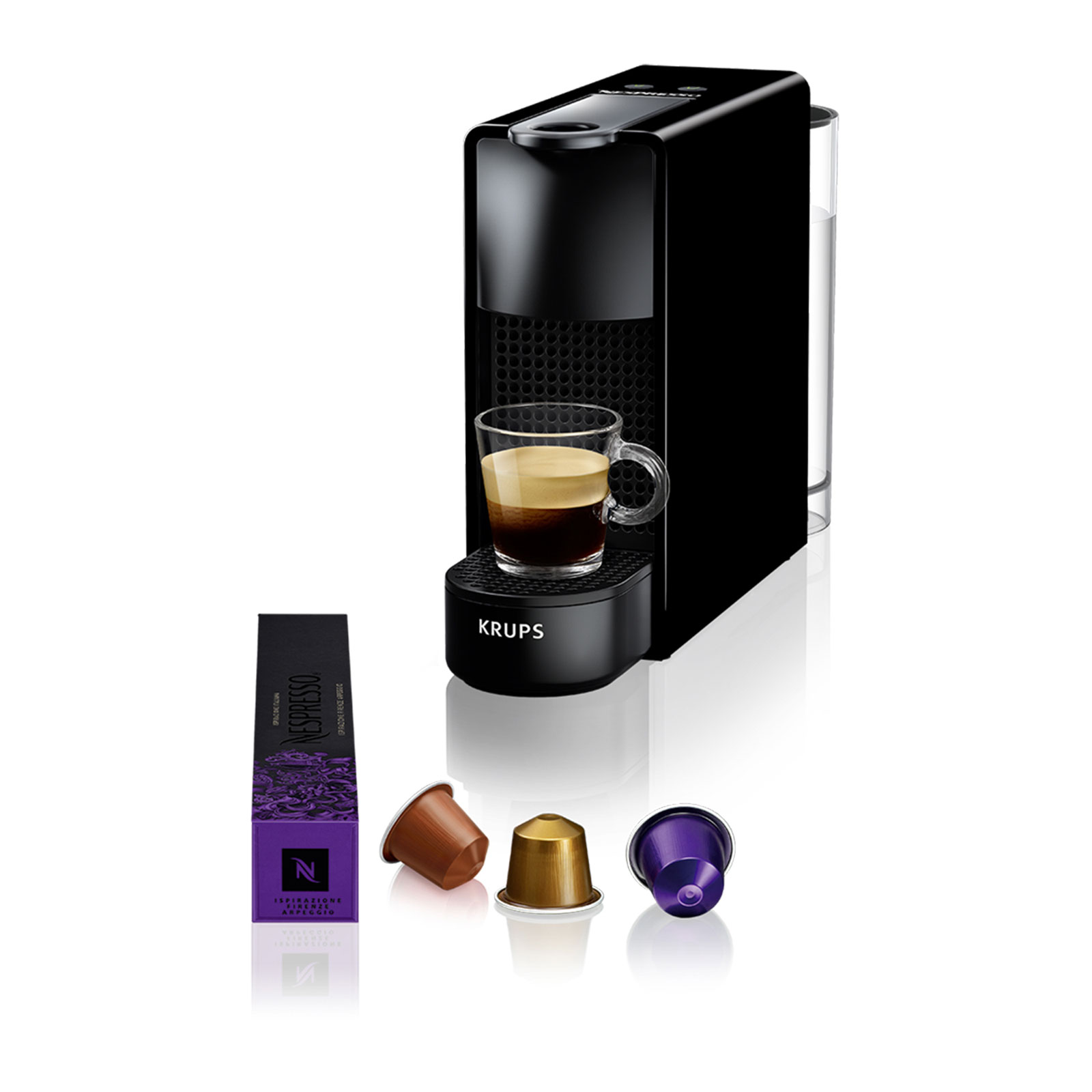 Krups XN1108 Essenza Mini Nespressomaschine Schwarz