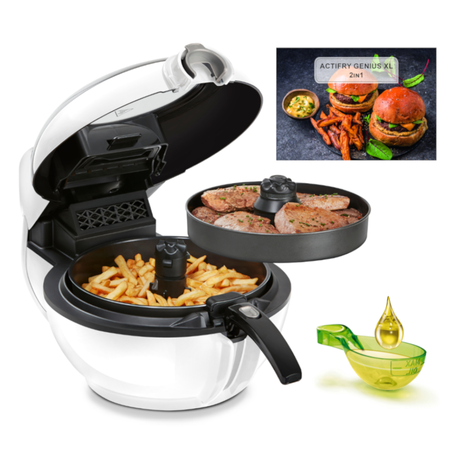 Tefal YV9700 ActiFry Genius XL 2in1, weiß