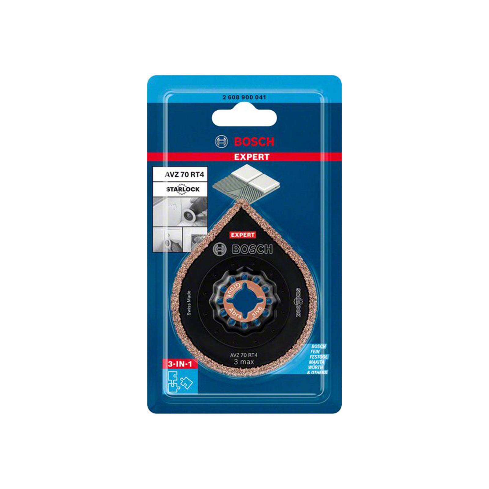 Bosch Professional Expert 3 max AVZ 70 RT4 Platte, 70 mm