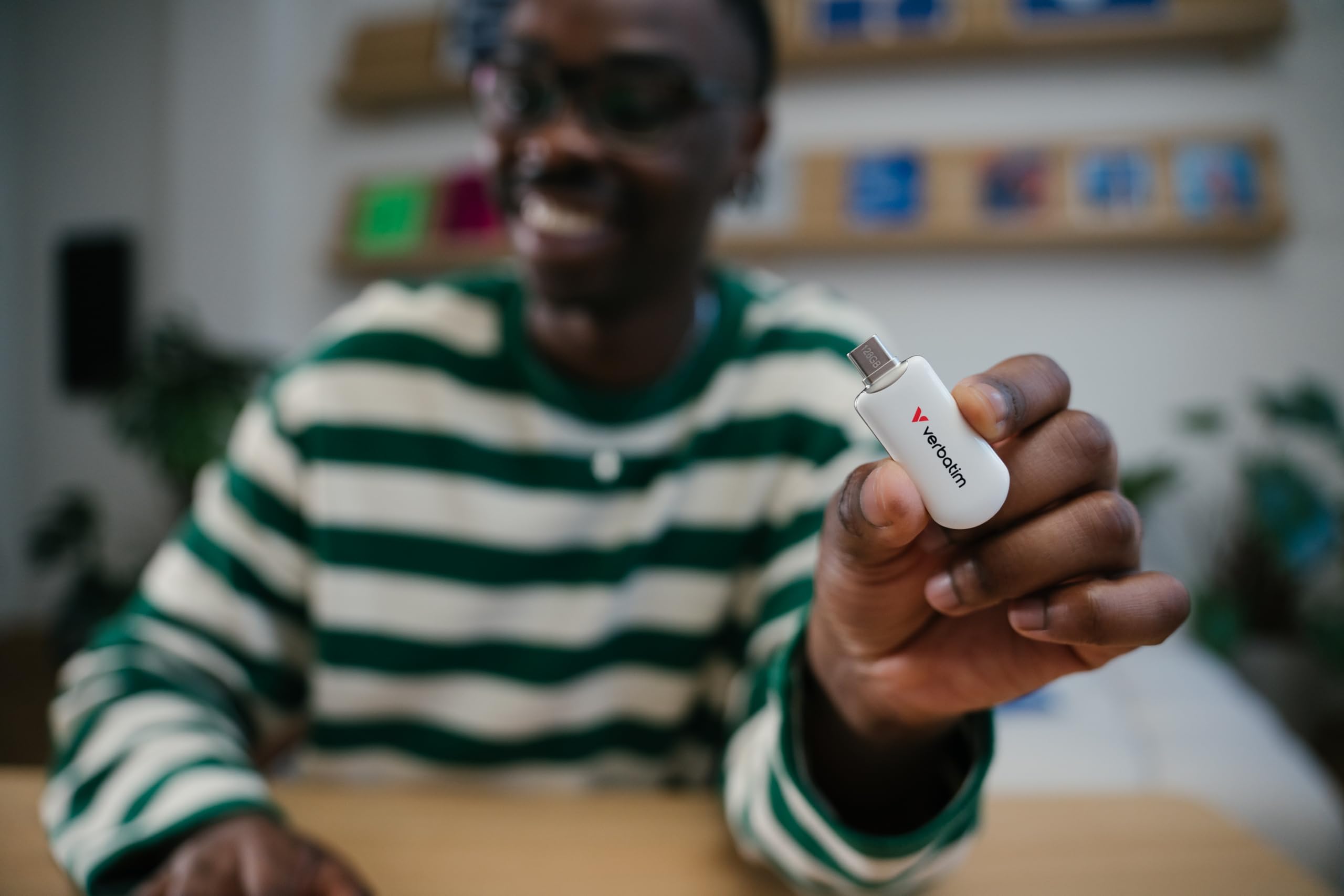 Verbatim Plectra USB-C Flash Drive White 64GB, 30228