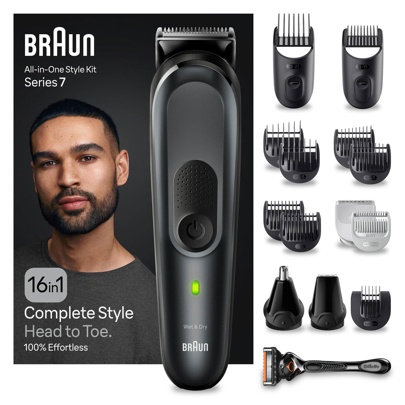 Braun Series 7 MGK7470 All-In-One Styling Set 16-in-1