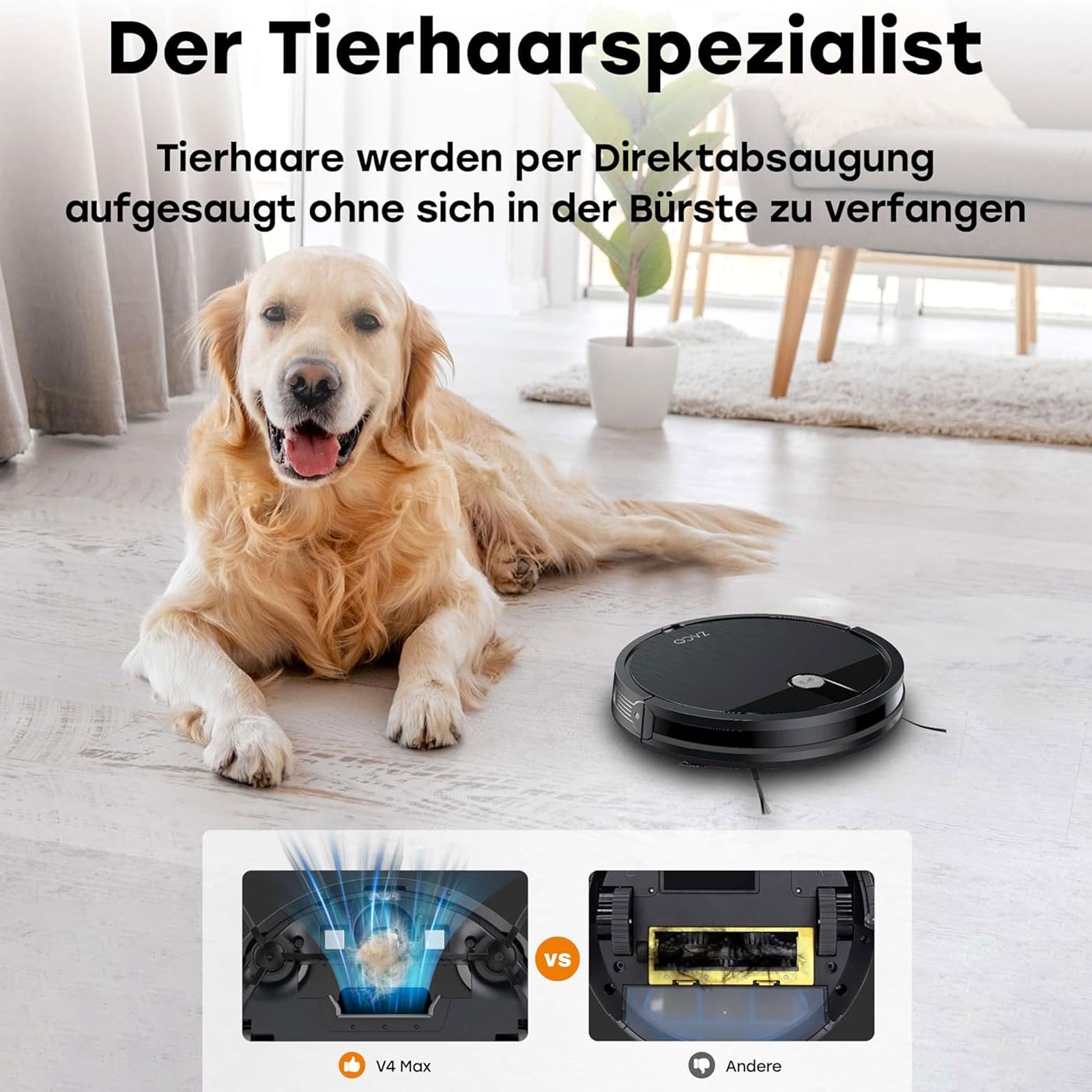 ZACO V4 Max Saugroboter mit Wischfunktion ZACO V4 Max Saugroboter mit Wischfunktion