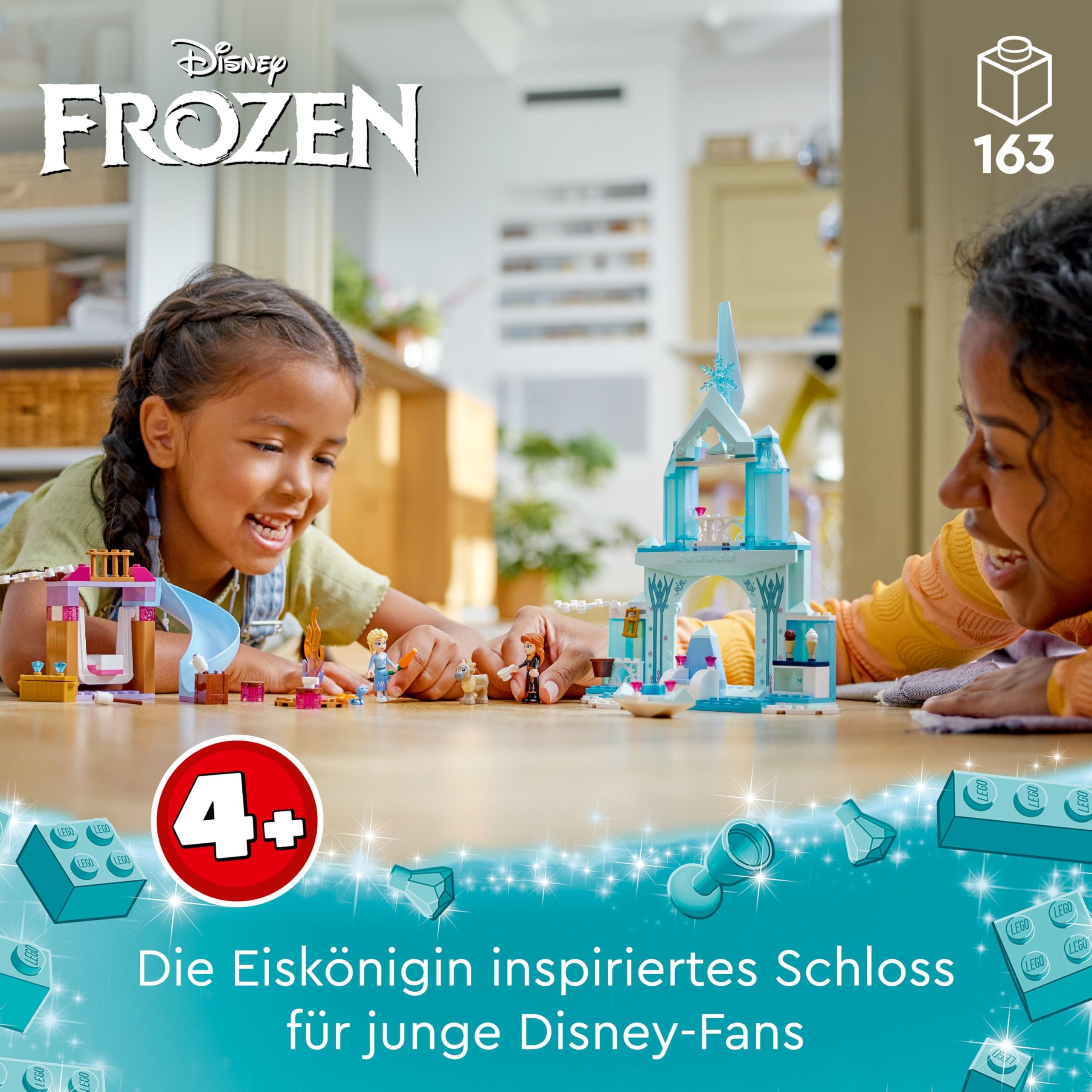 LEGO Disney Frozen Elsas Eispalast, Eiskönigin-Schloss-Spielzeug 43238