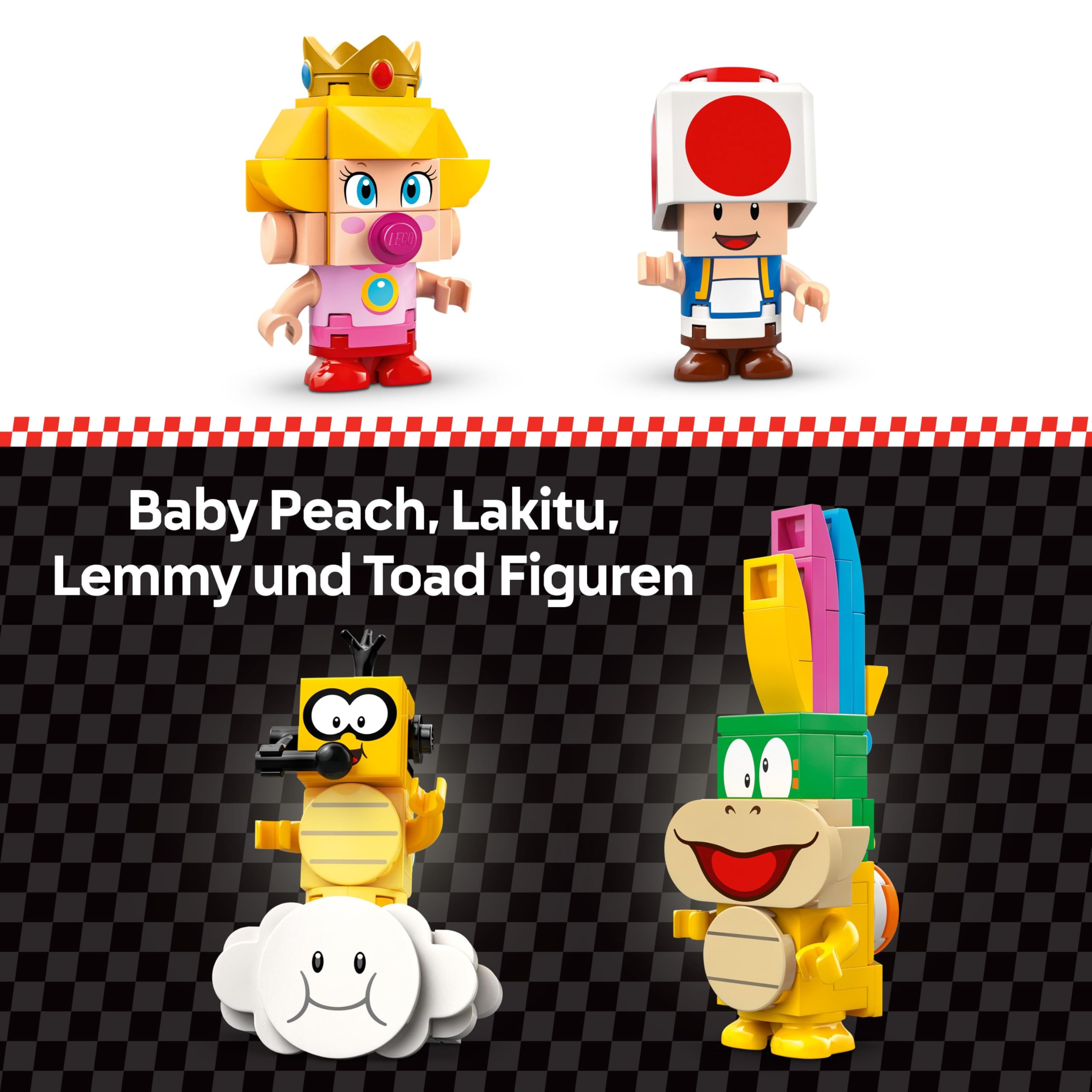 LEGO Super Mario: Mario Kart – Baby Peach & Grand Prix-Set, Nintendo Figuren