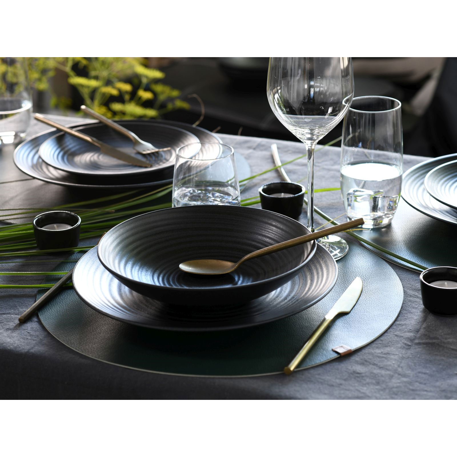 CreaTable 23205 Tafelservice Elements Collection Lava Stone CreaTable 23205 Tafelservice Elements Collection Lava Stone