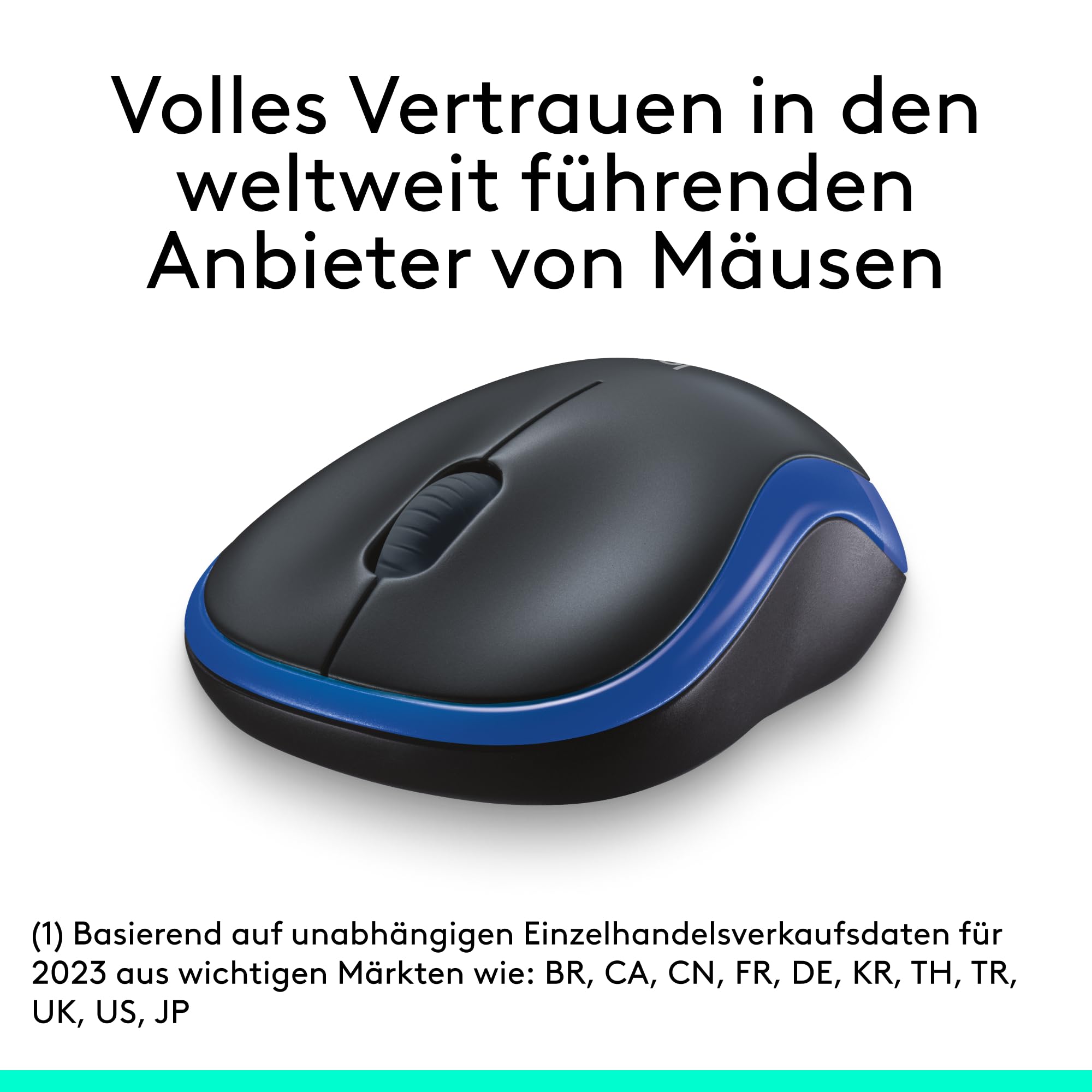 Logitech M185 Kabellose Maus 2,4 GHz PC und Mac Optical Tracking