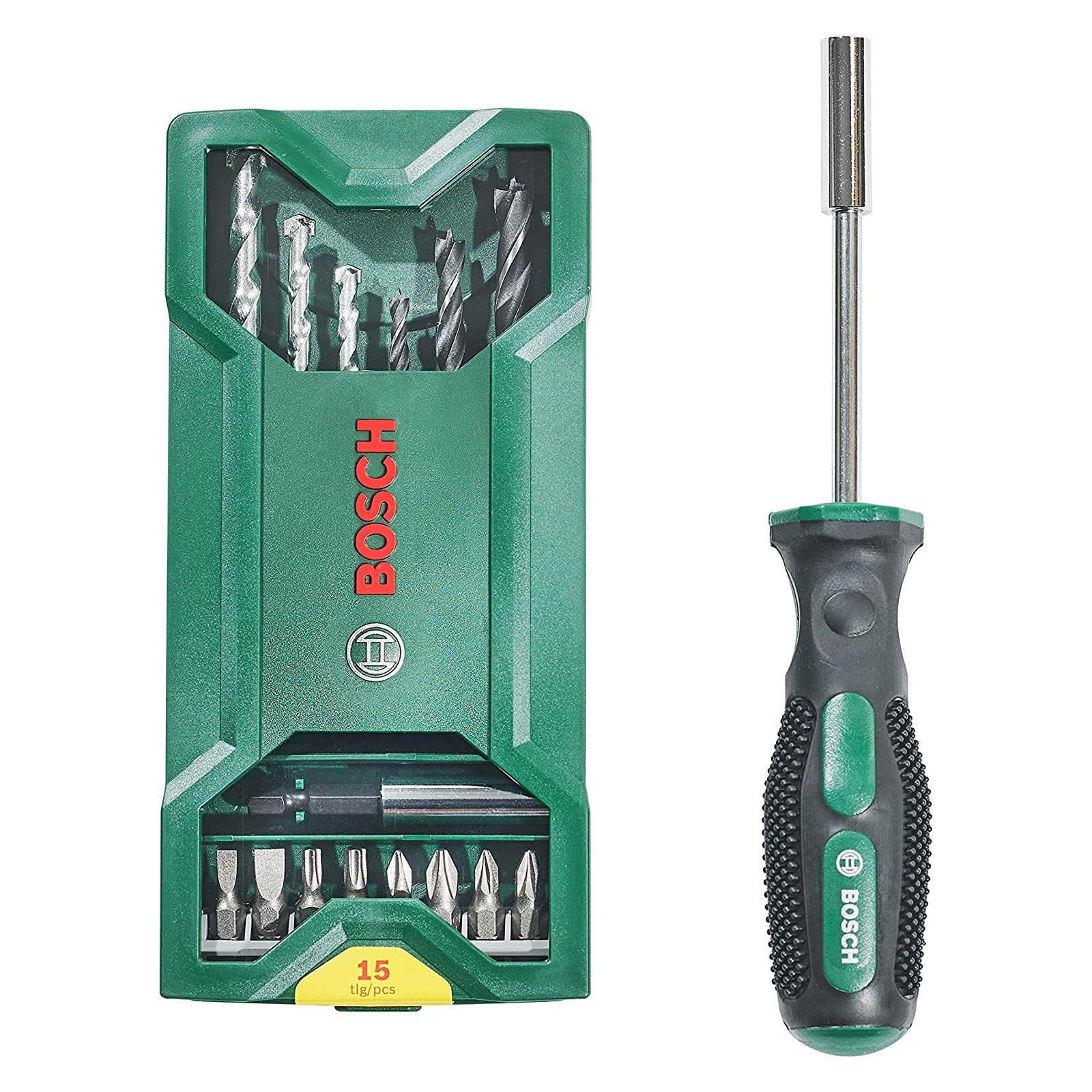 Bosch Professional 15-tlg. Mini-X-Line Mixed Set + Handschrauber