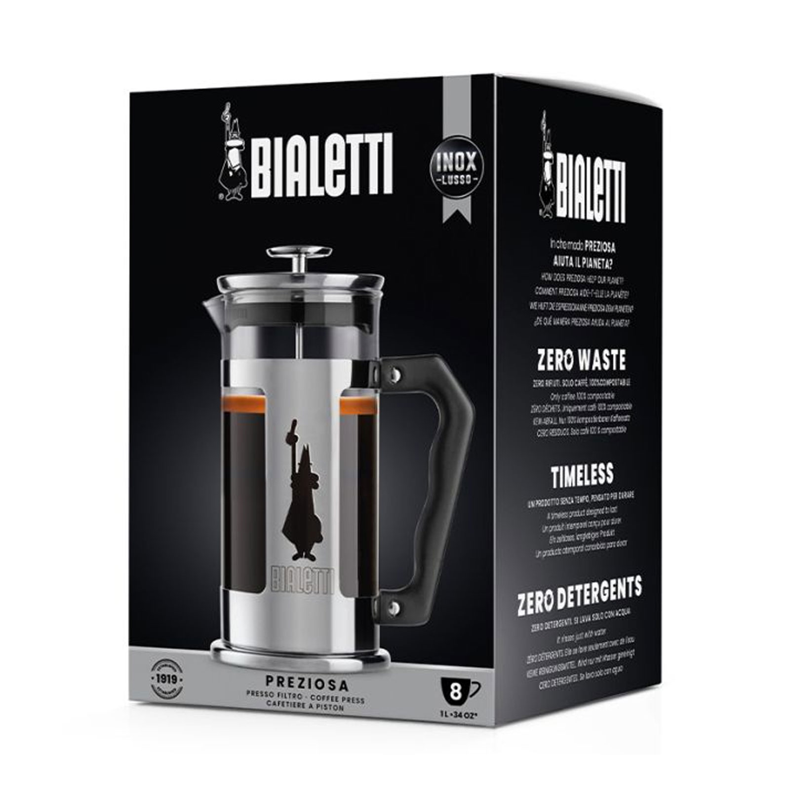 Bialetti French Press Preziosa Tee- und Kaffeebereiter