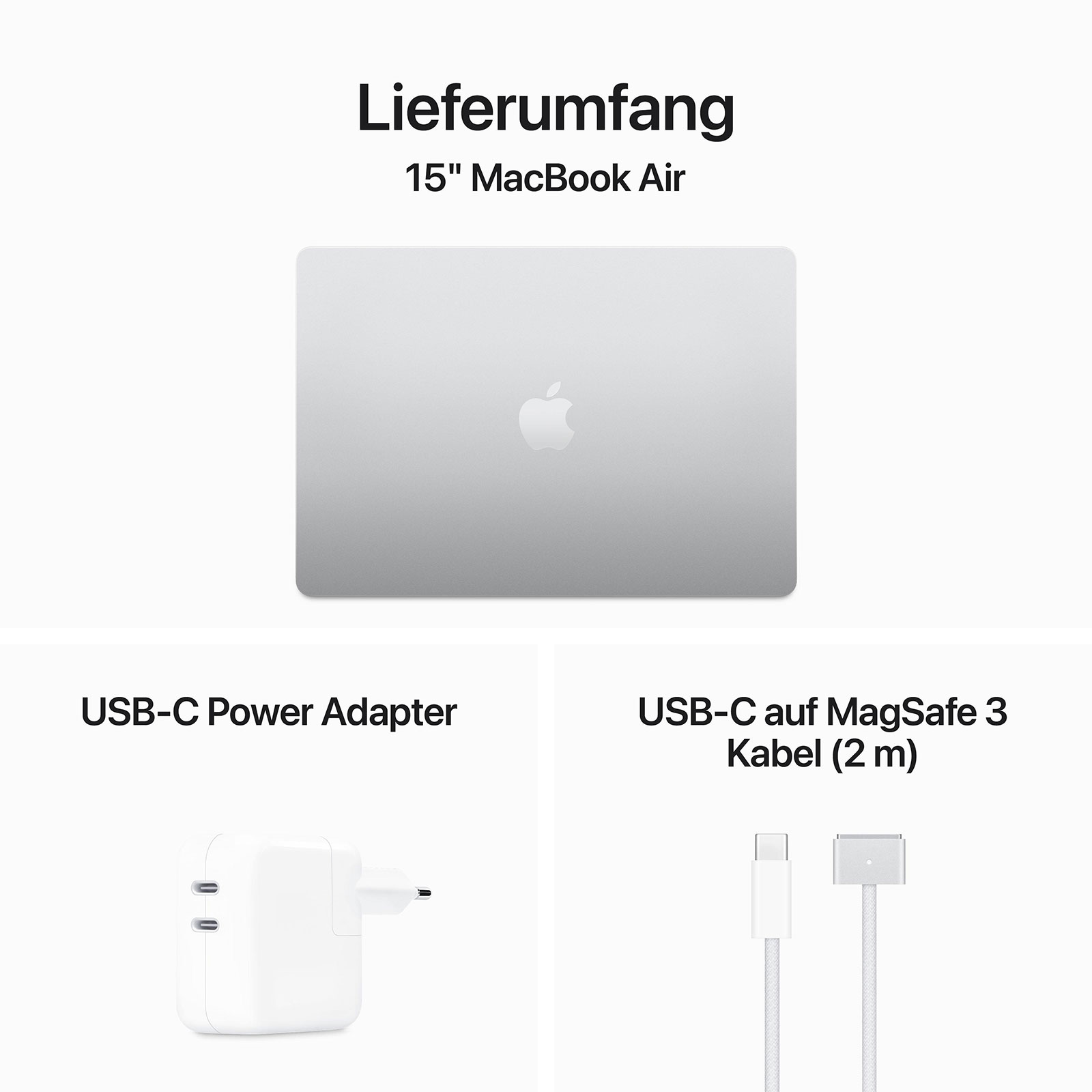 Apple MacBook Air 15 Zoll, M3, 8-Core CPU, 10-Core GPU, 8 GB, 512 GB SSD